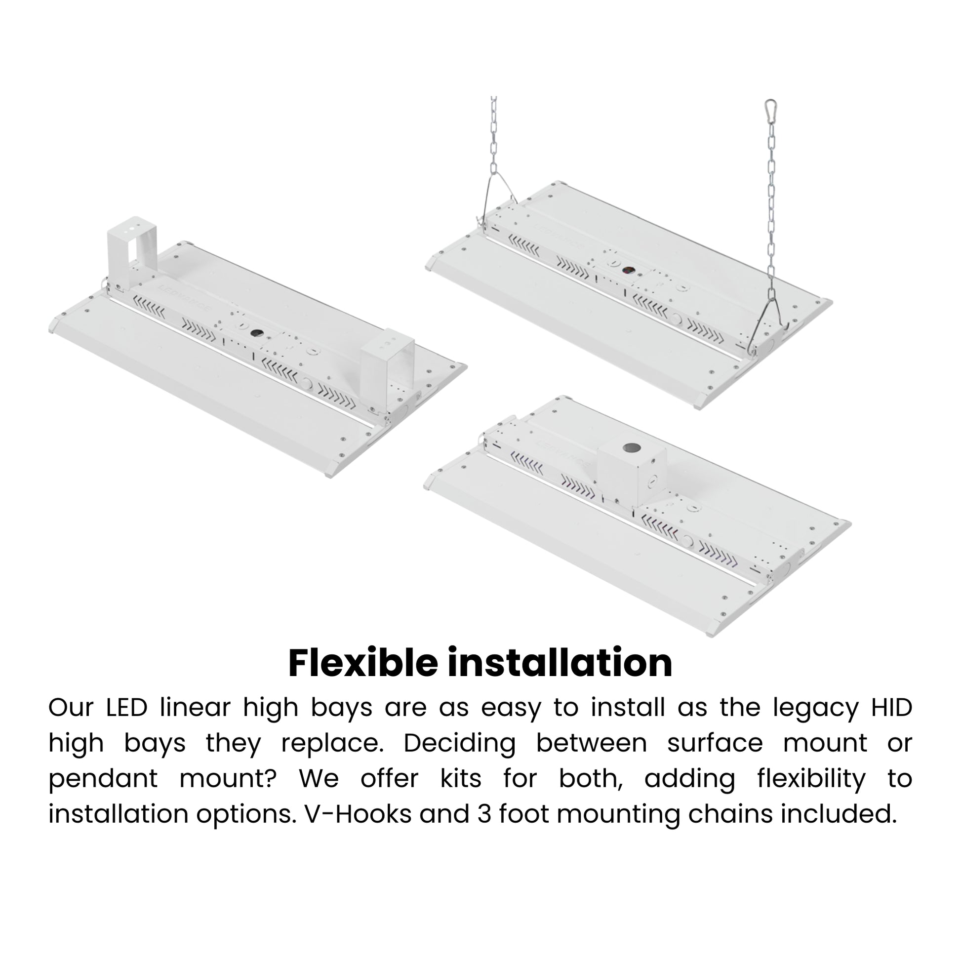 Sylvania - 2ft High Bay LED Light, 22000 Lumens, 165W, 4000K|5000K, 120/277V | Bees Lighting