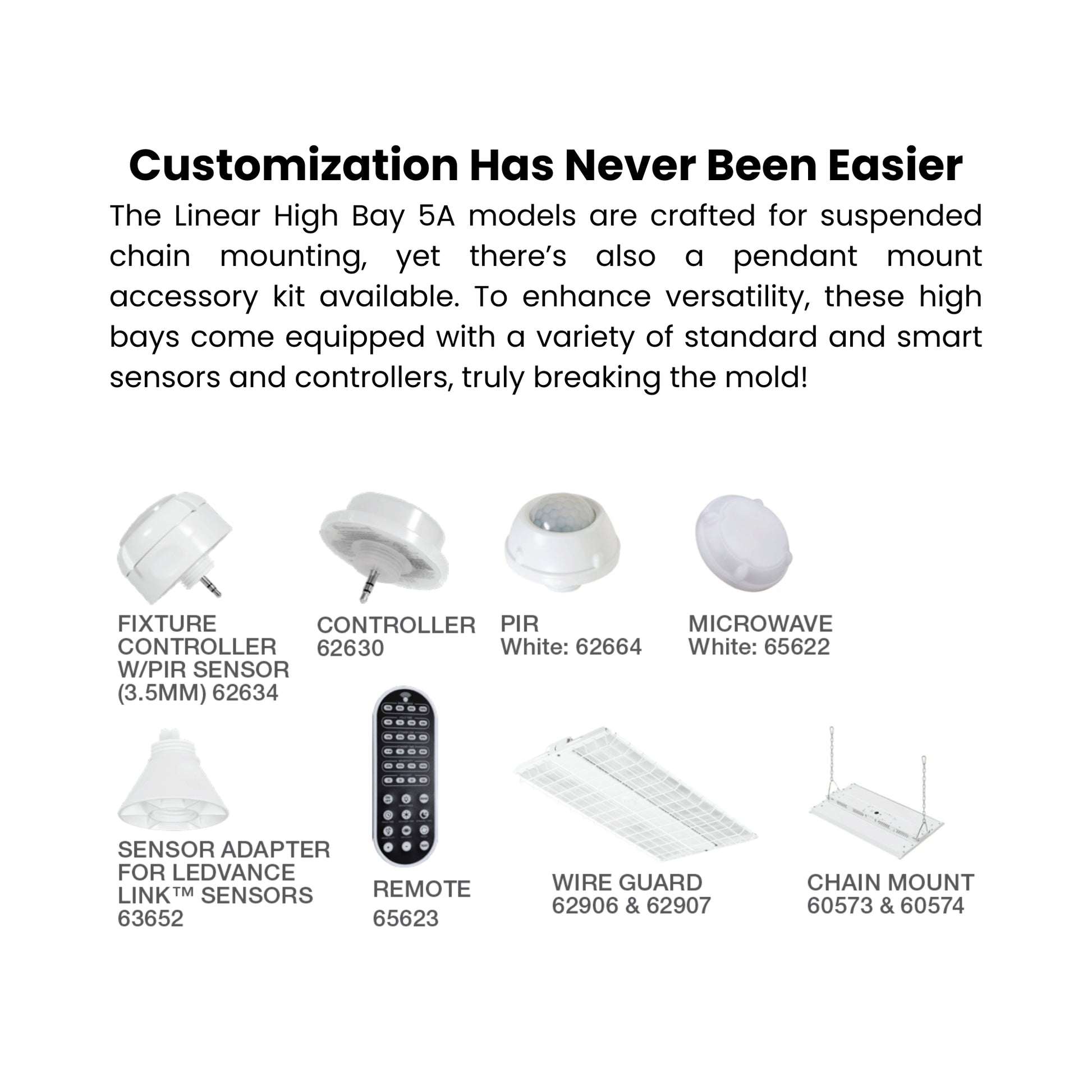 Sylvania - 2ft High Bay LED Light, 22000 Lumens, 165W, 4000K|5000K, 120/277V | Bees Lighting