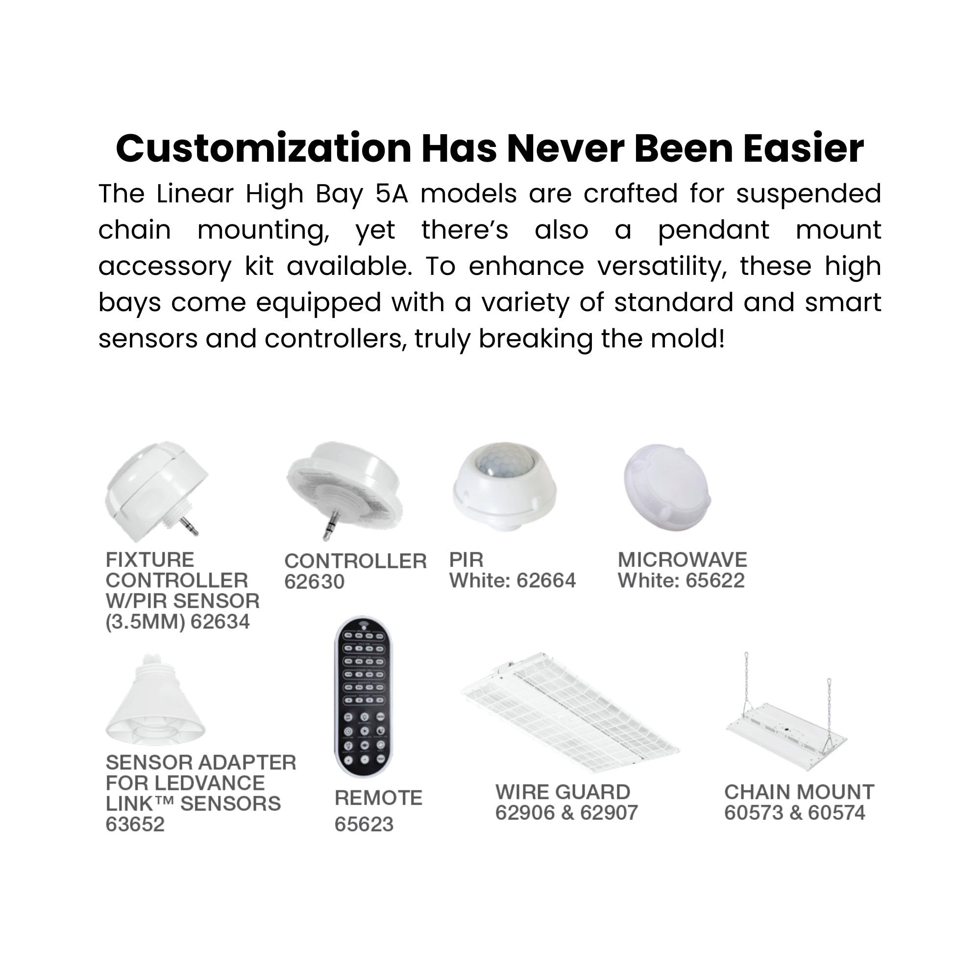 Sylvania - 2ft High Bay LED Light, 22000 Lumens, 165W, 4000K|5000K, 120/277V | Bees Lighting