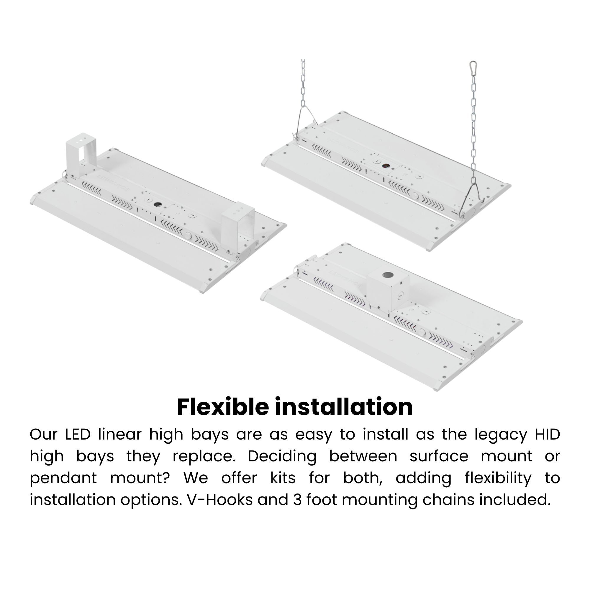 Sylvania - 2ft High Bay LED Light, 41100 Lumens, 300W, 4000K/5000K, 277-480V | Bees Lighting