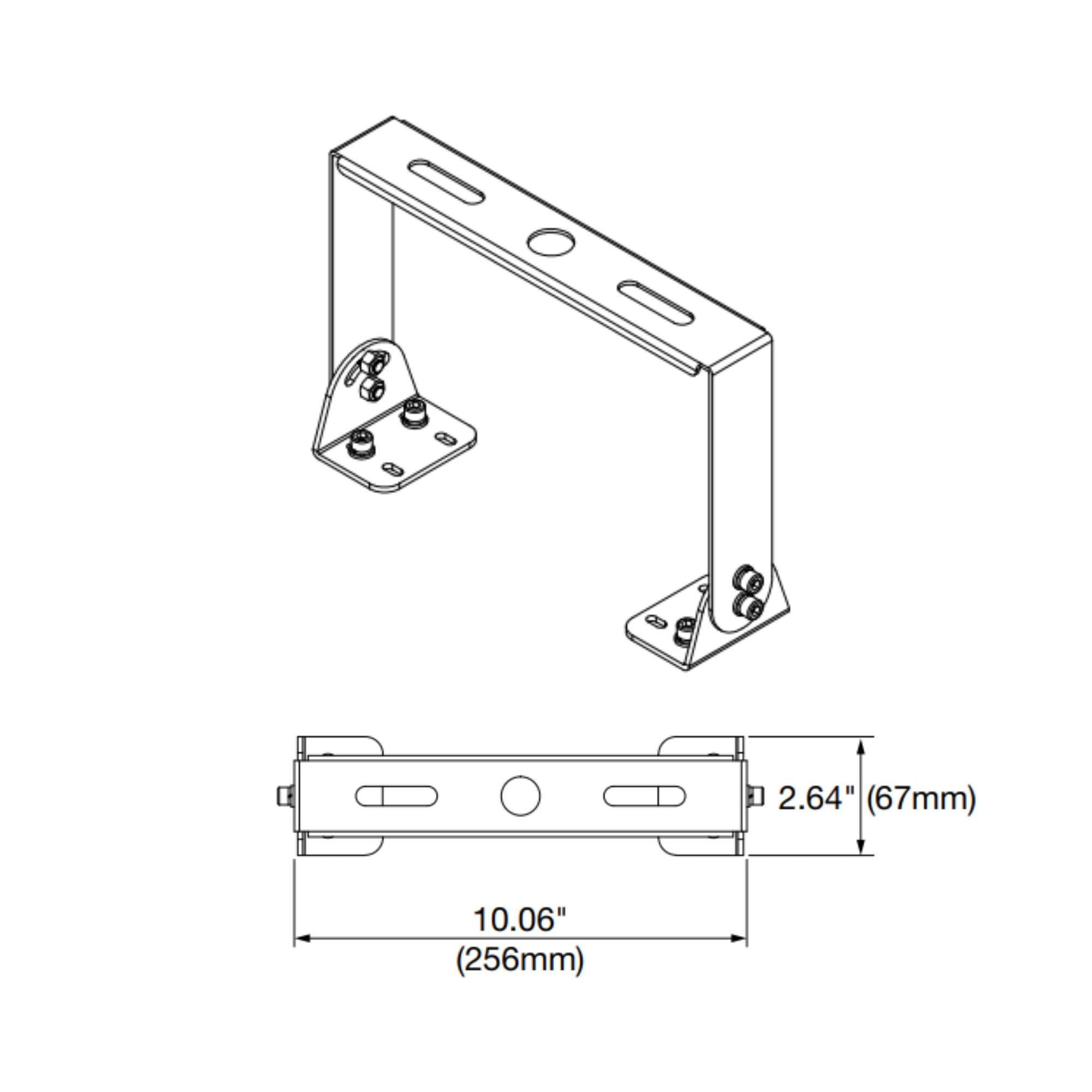 Surface Mount, For Sylvania Opti-Select UFO High Bay, Black