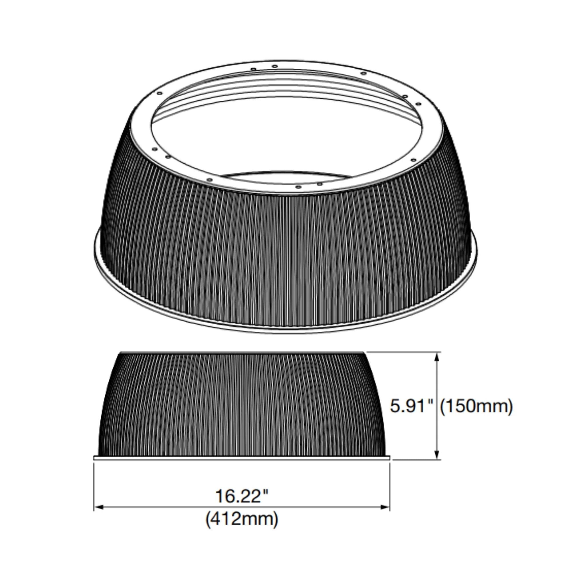 Polycarbonate Refractor, For Small UFOs