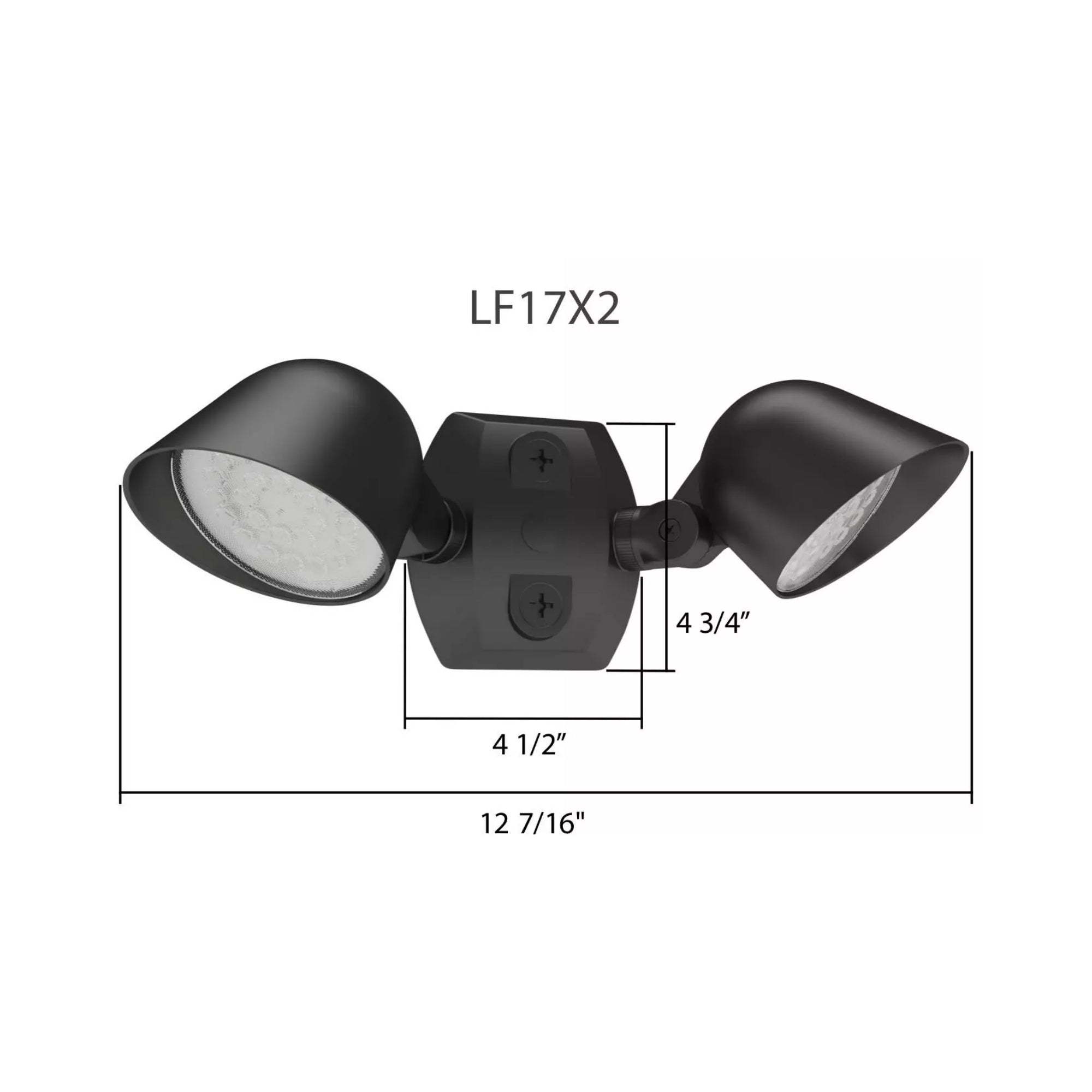 RAB LF17X2 Field Adjustable Landscape Flood Light 2230 Lumens 16W Selectable CCT 120-277V Bronze
