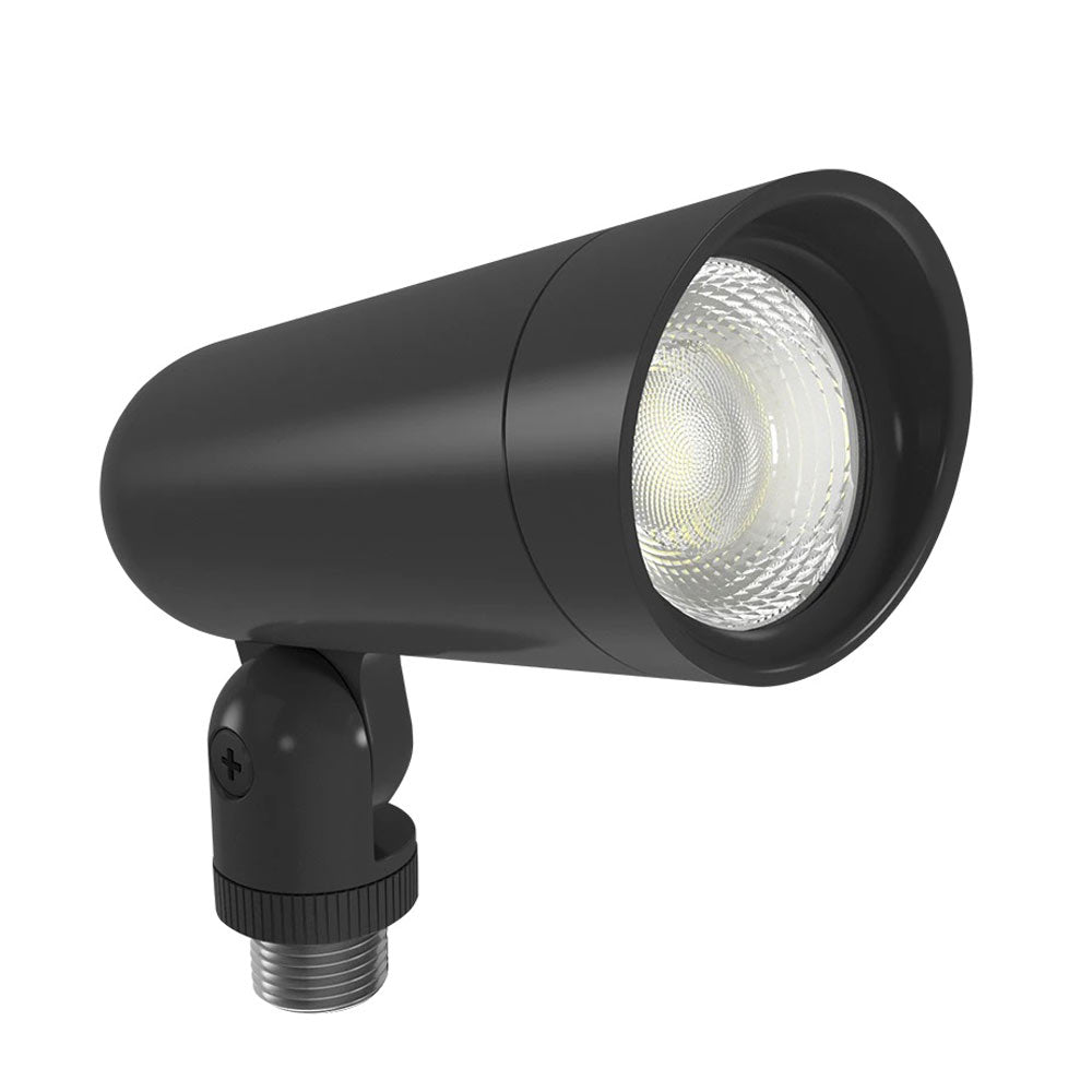 120V LED Adjustable Large Flood Light, 4000K, 8W, Bronze - Bees Lighting