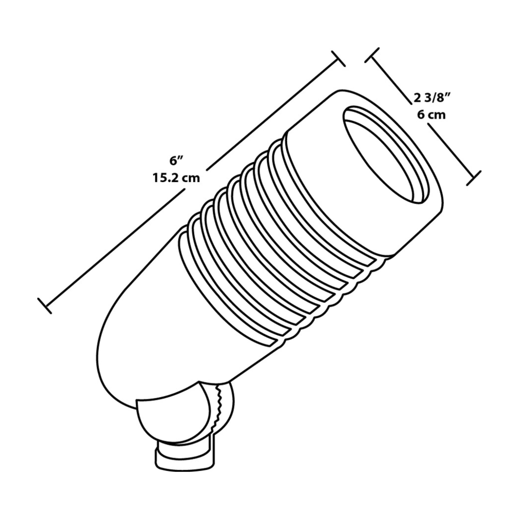 120V LED Compact Flood Light, 8W, 4000K, Bronze