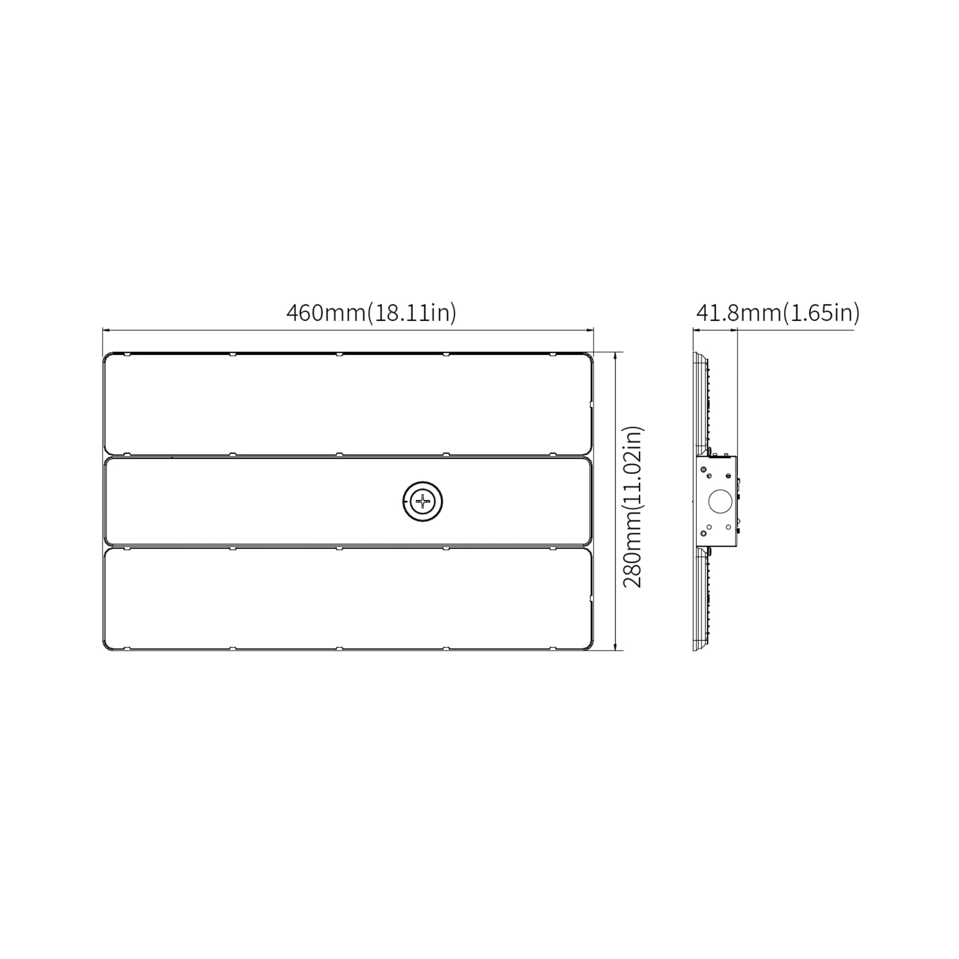 GLT - LED Linear High Bay Light, 160W, 24000 Lumens, 4000K/5000K, 347-480V | Bees Lighting