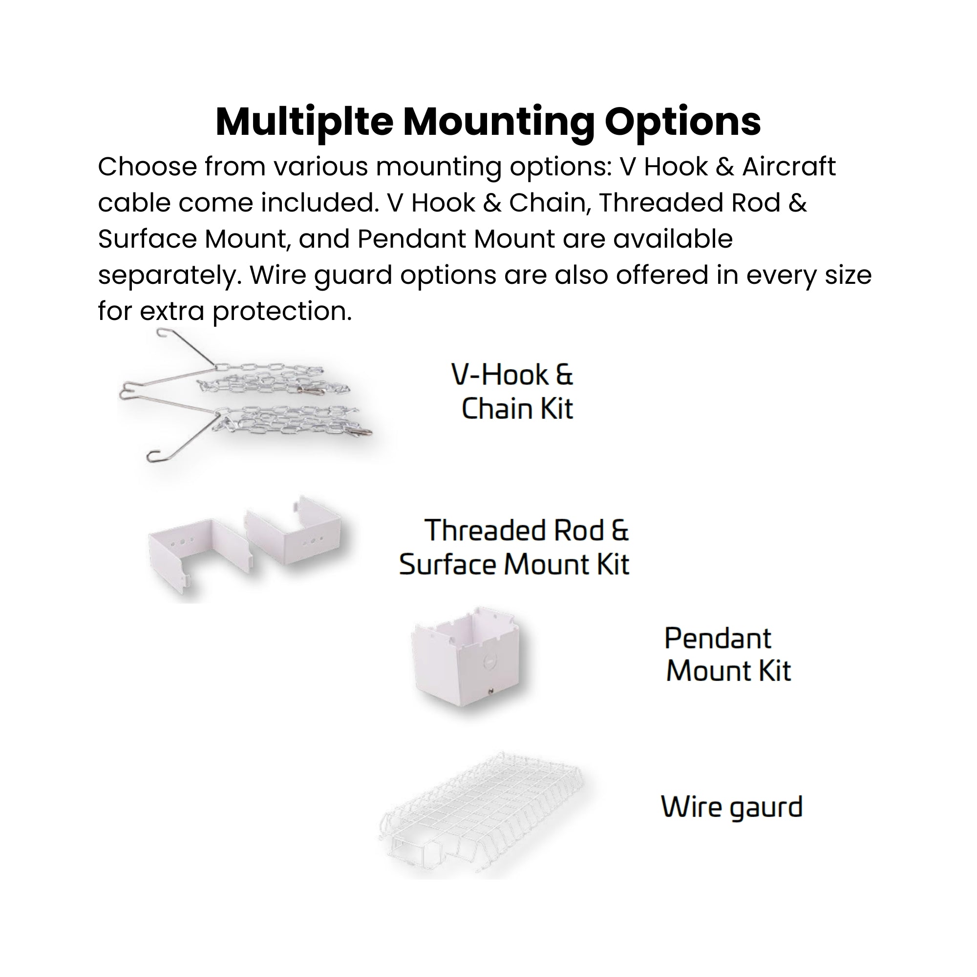 Linear High Bay LED Light, 240W, 36000lm, 4000K/5000K, 120-347V