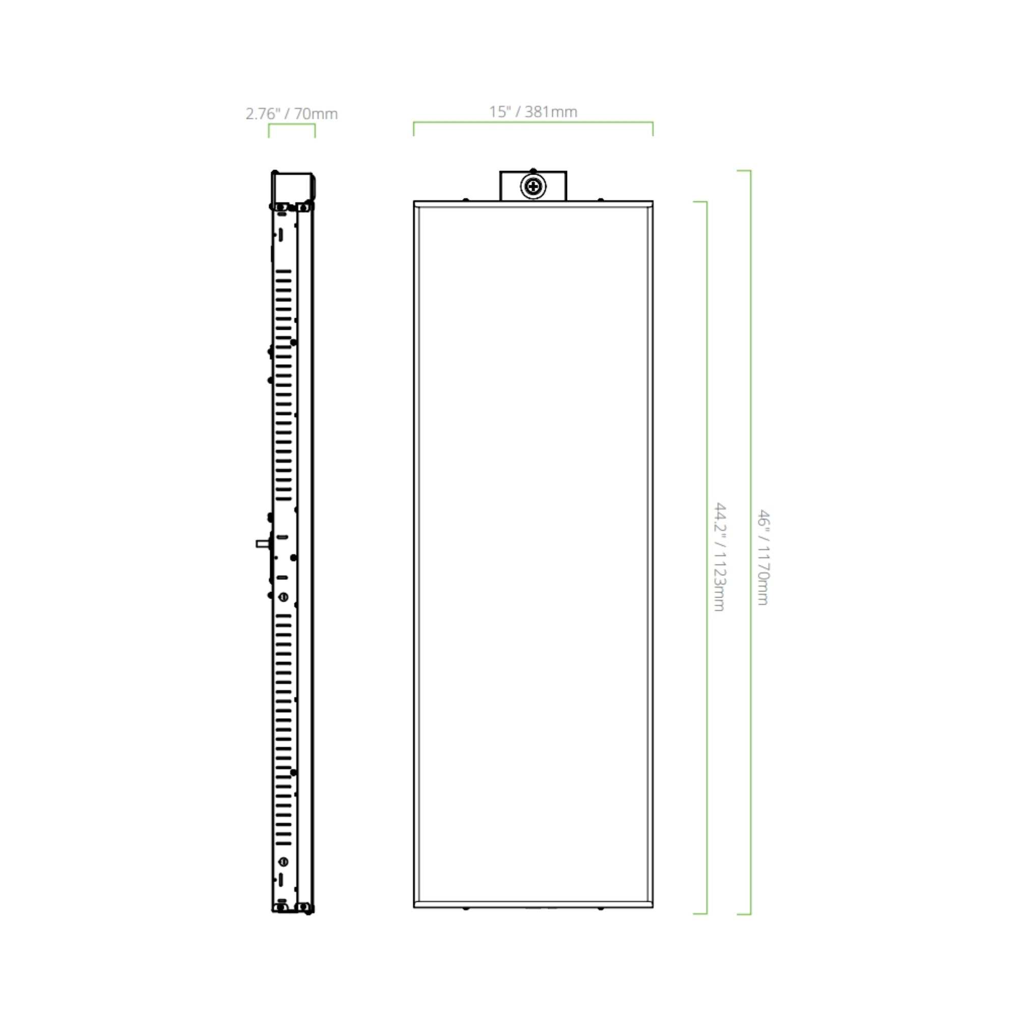 Eiko - Linear High Bay LED Light, 440W, 66000lm, 4000K/5000K, 120-347V | Bees Lighting