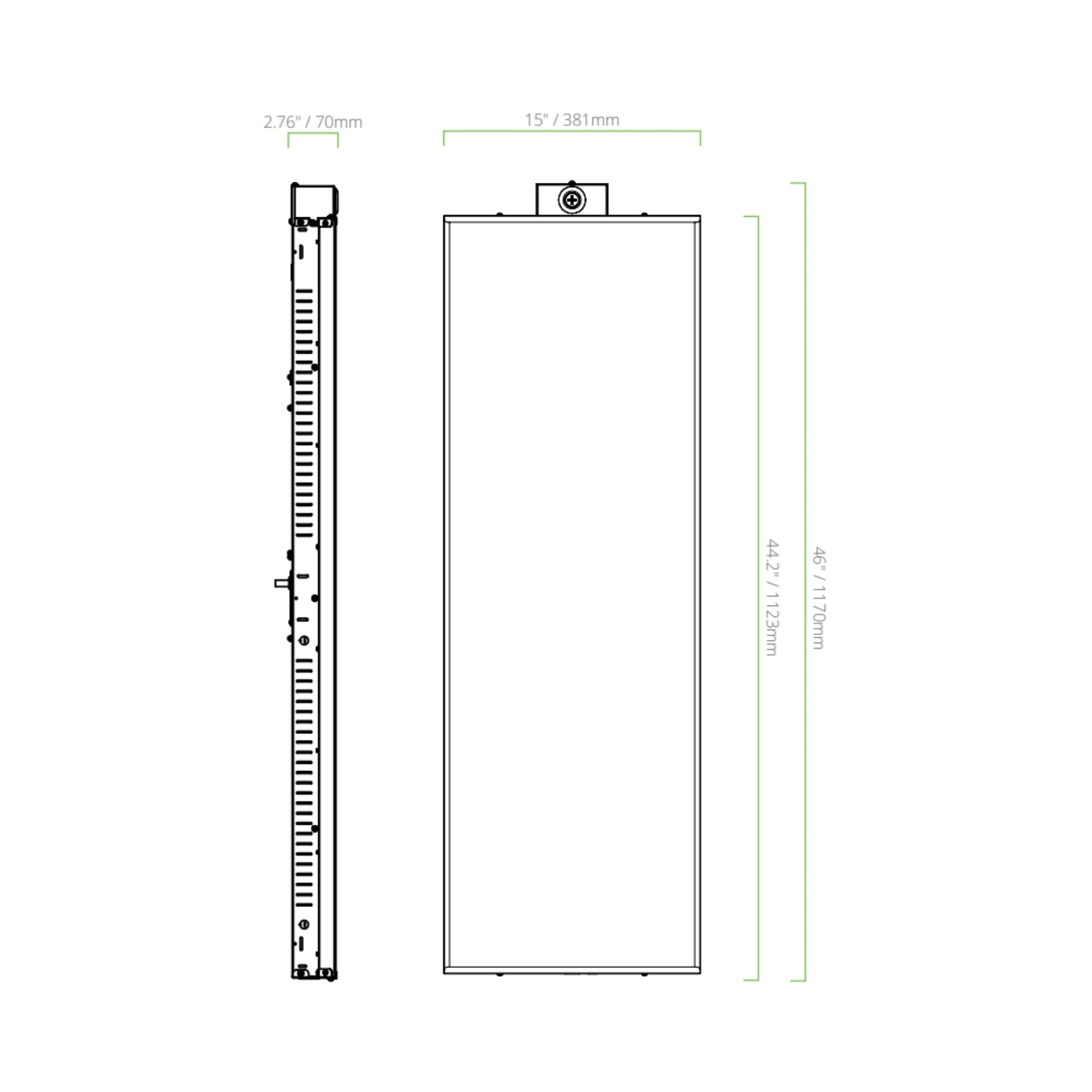 Eiko - Linear High Bay LED Light, 440W, 66000lm, 4000K/5000K, 240-480V | Bees Lighting