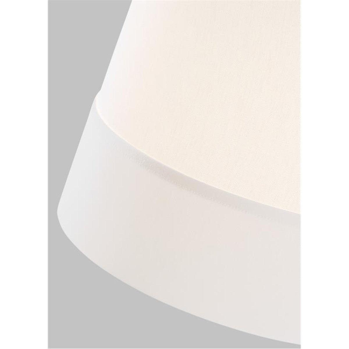 Ivie Medium Pendant light 12 in. White & Brass Finish - Bees Lighting