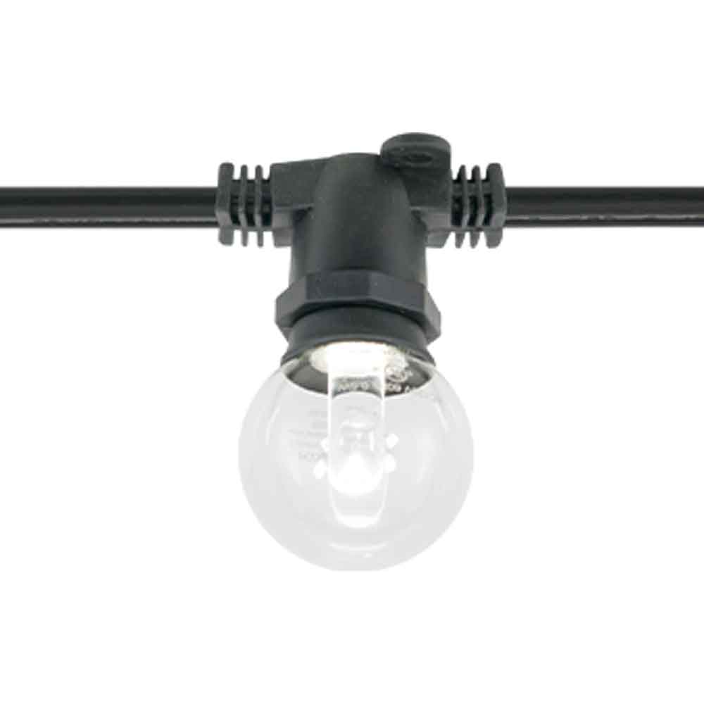 Commercial Grade String light, 330 Feet, Non suspended 330 sockets, E12 Candelabra Base - Bees Lighting
