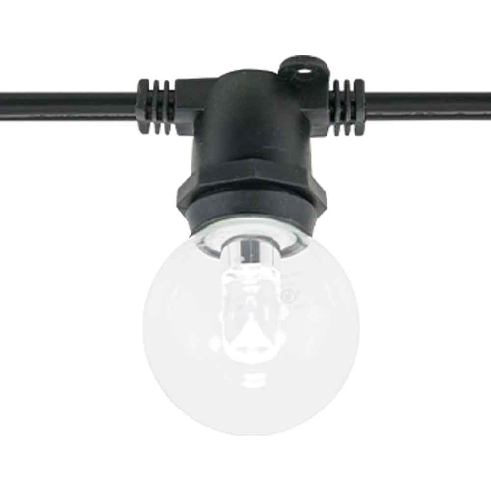 Commercial Grade LED String light, 330 Feet, Non suspended 264 sockets, E17 Intermediate Base - Bees Lighting