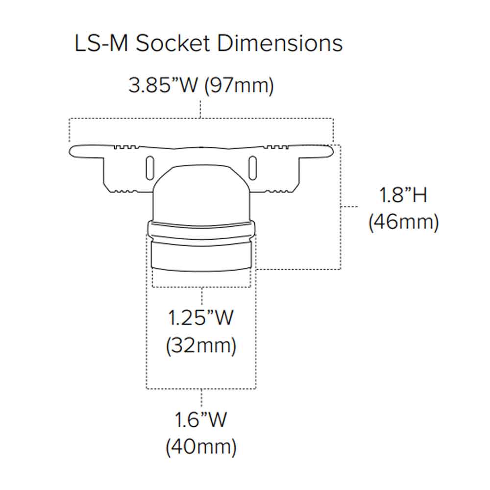 Commercial Grade Light String, Non-Suspended 50 sockets, E26 Medium Base, 100 Feet