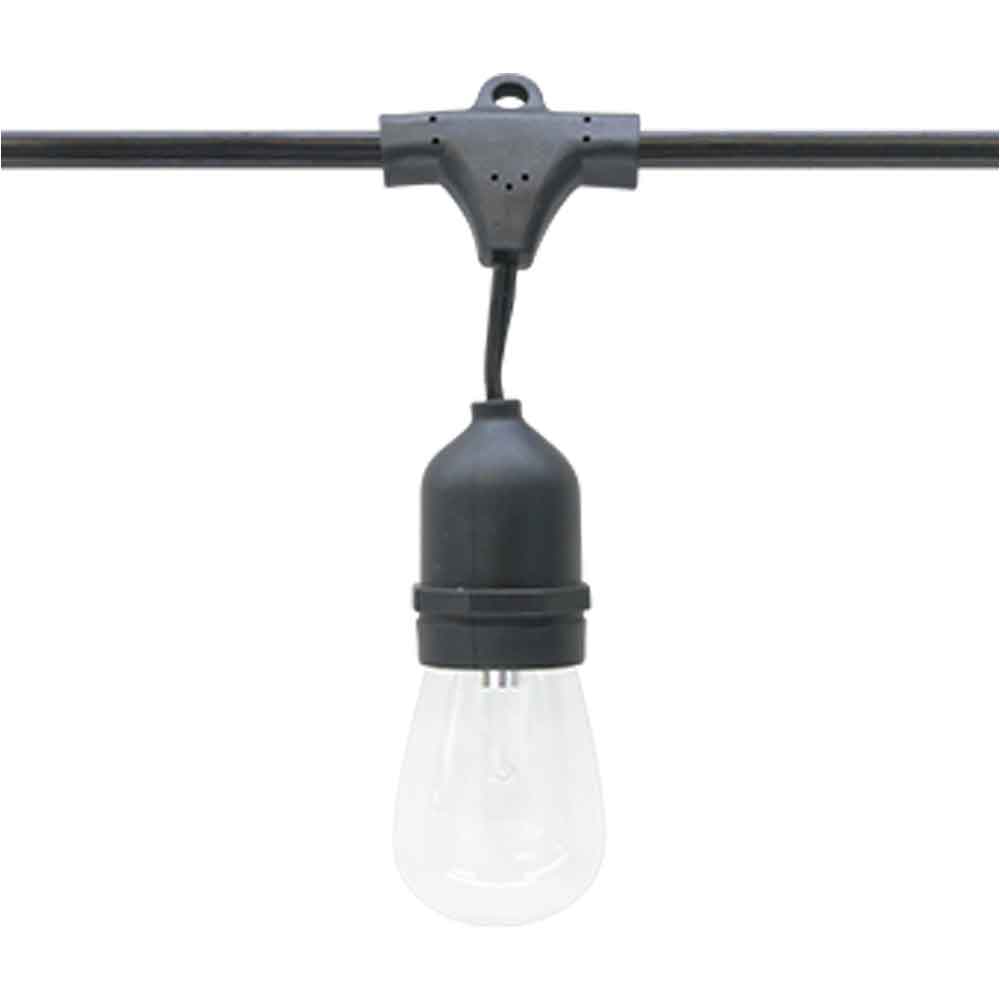 Commercial Grade LED String light, 330 Feet, 165 sockets, Suspended, E26 Medium Base - Bees Lighting