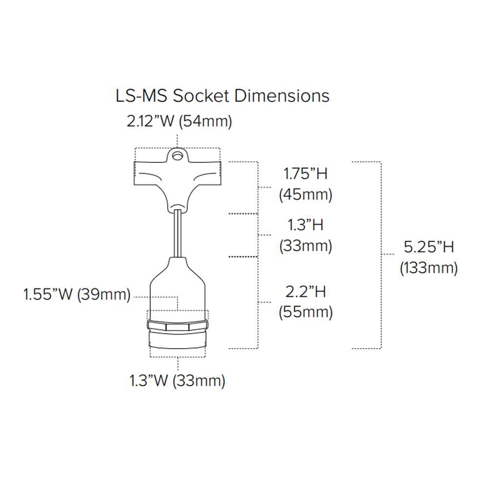 Commercial Grade LED String light, 330 Feet, 165 sockets, Suspended, E26 Medium Base - Bees Lighting