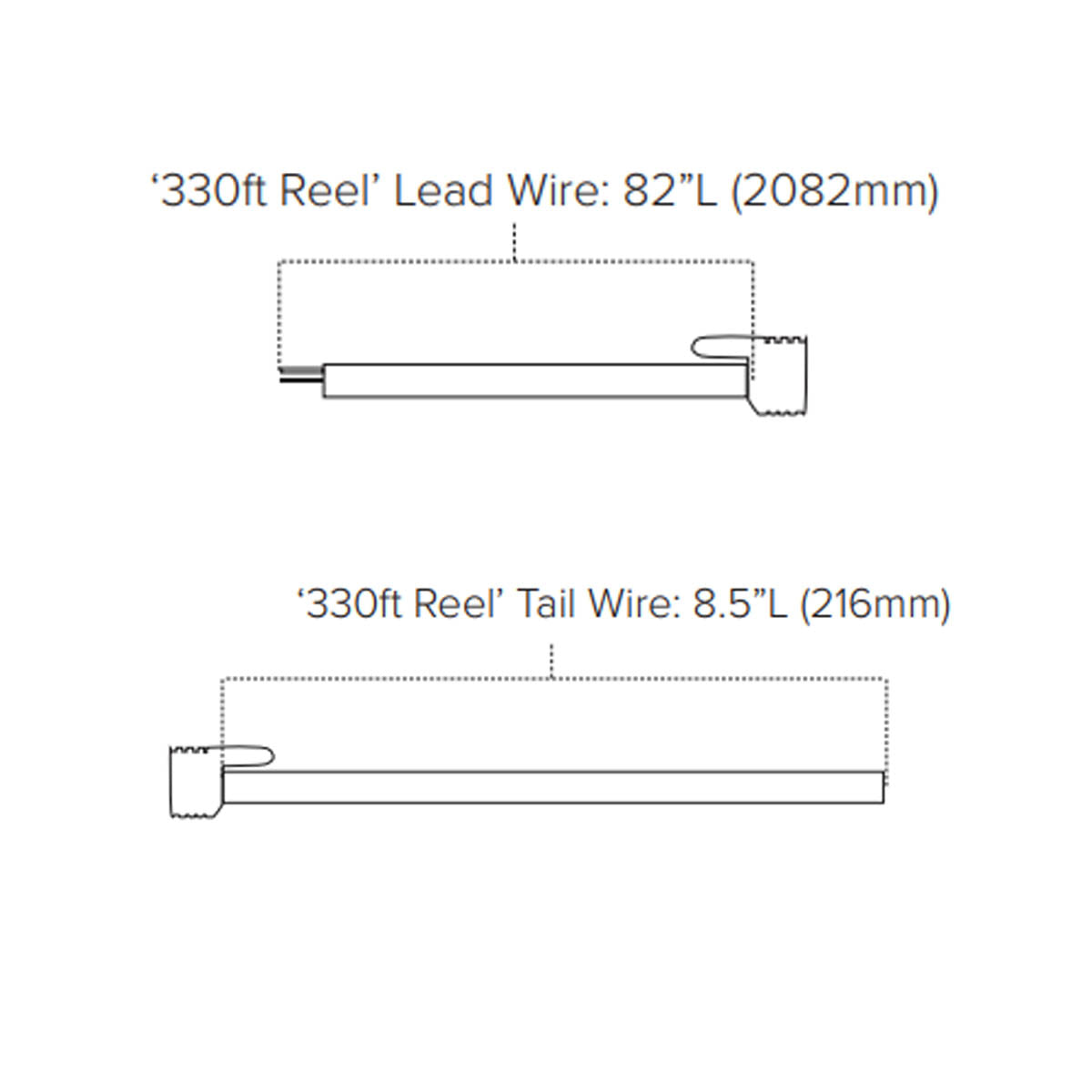 Commercial Grade LED String light, 330 Feet, 165 sockets, Suspended, E26 Medium Base - Bees Lighting