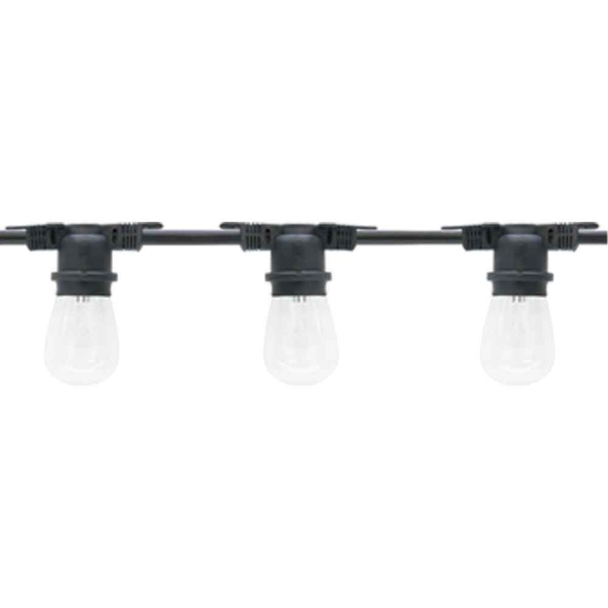 Commercial Grade String light, Non-Suspended 24 sockets, E26 Medium Base, 48 Feet - Bees Lighting