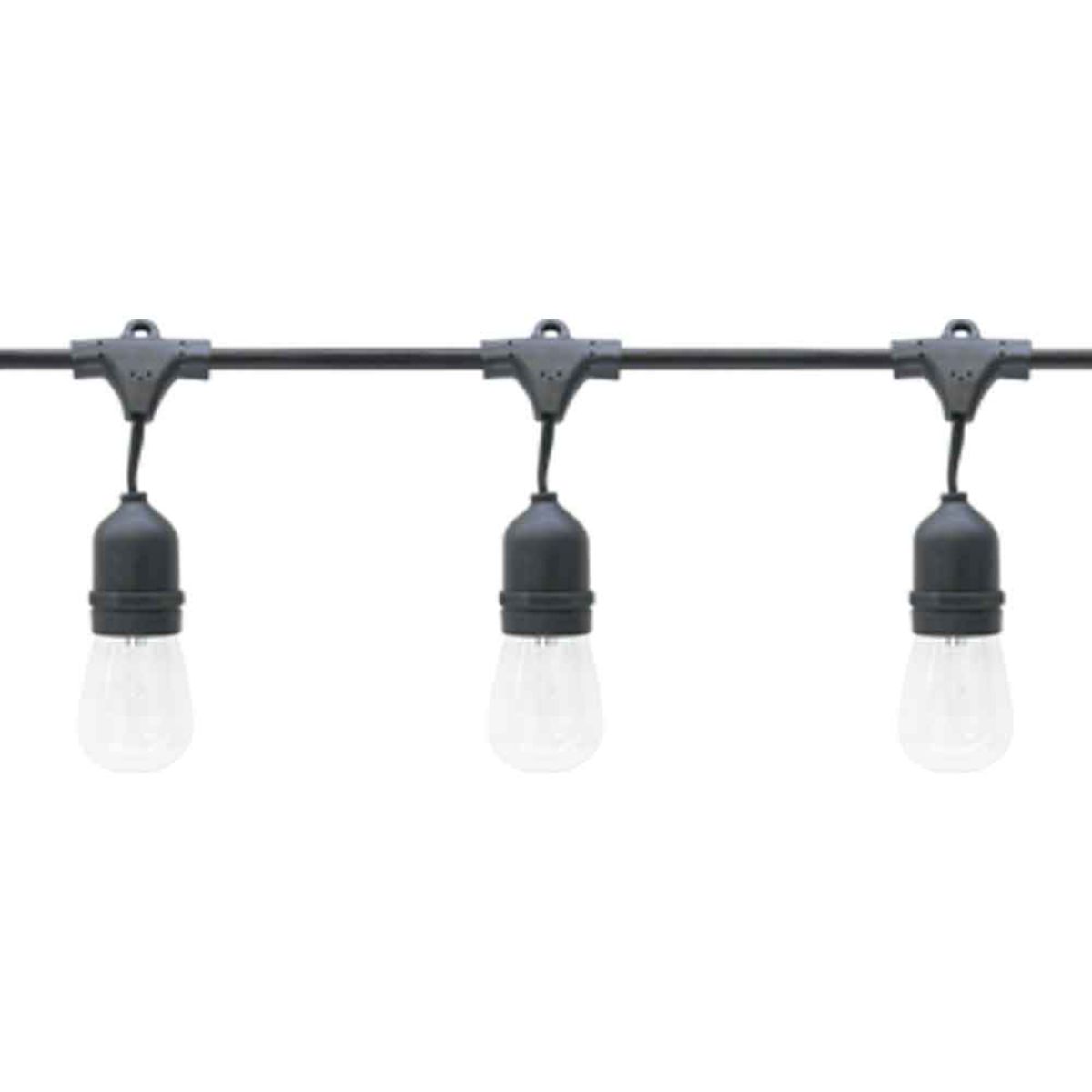 Commercial Grade String light, Suspended 24 sockets, E26 Medium Base, 48 Feet - Bees Lighting