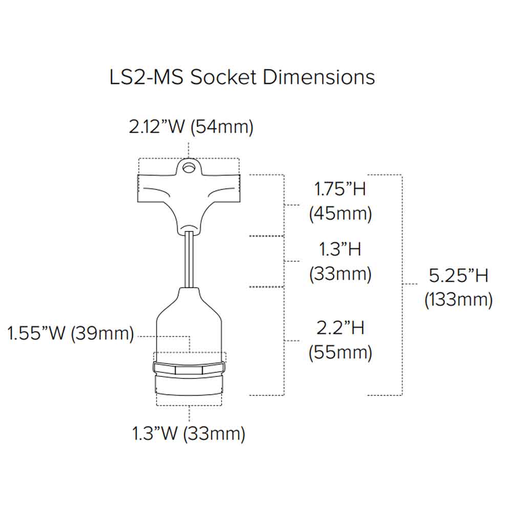 Commercial Grade String light, Suspended 24 sockets, E26 Medium Base, 48 Feet