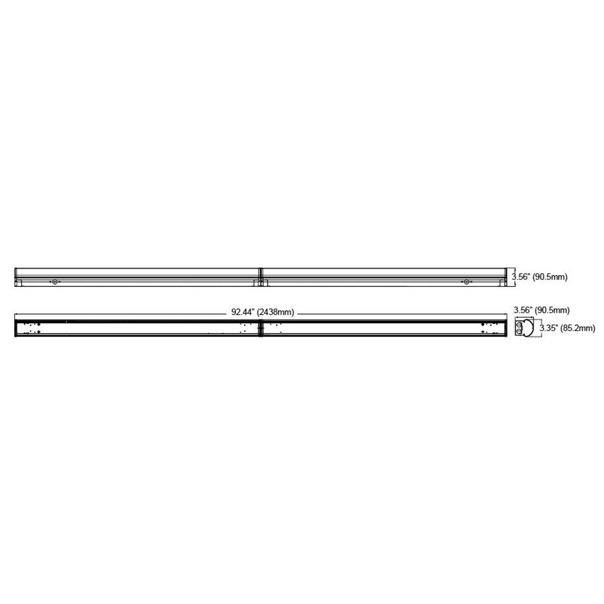 8ft LED Strip Light Fixture, 65 Watts, 8000 Lumens, 4000K, 120-277V - Bees Lighting