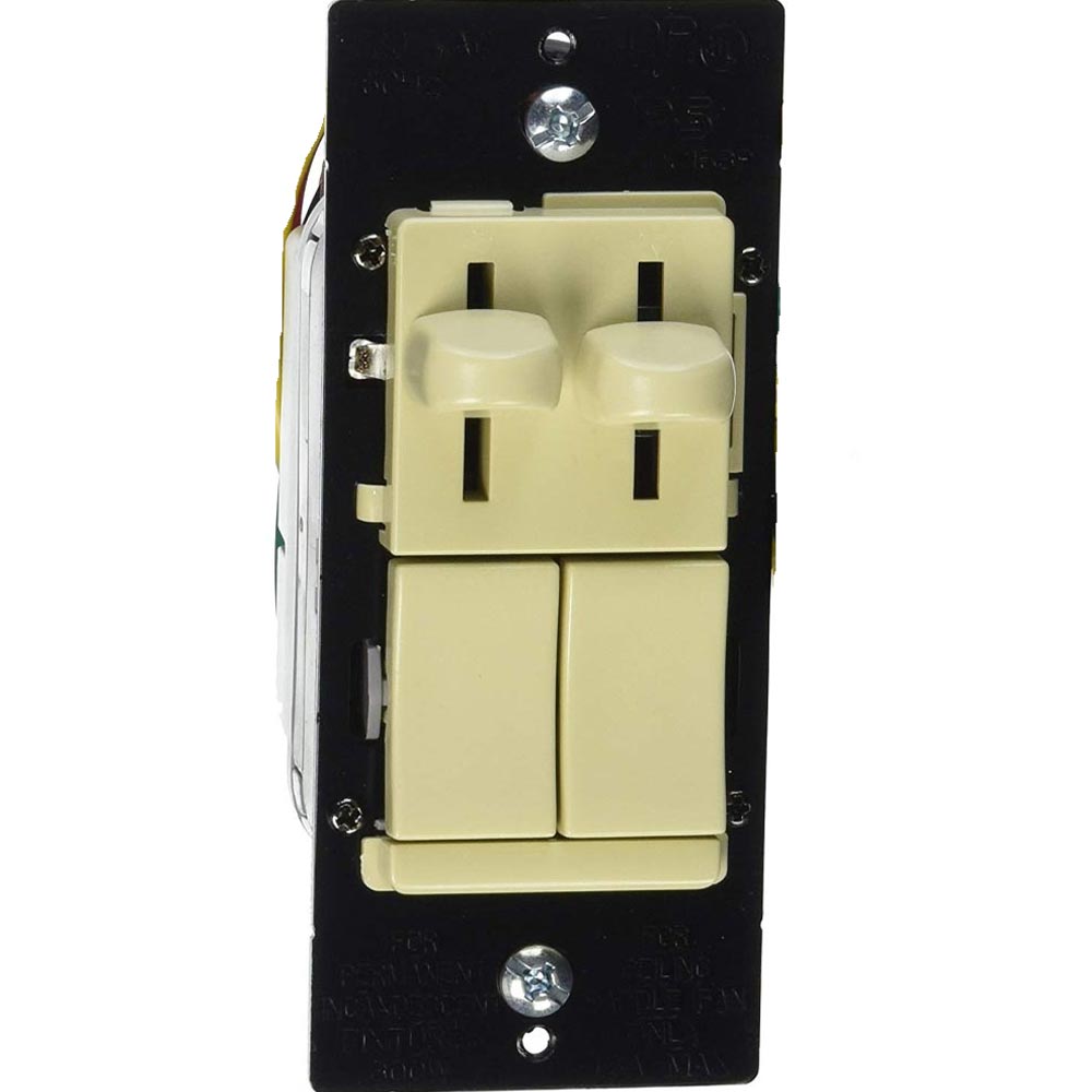 Dual Slide 3-Speed Ceiling Fan and Dimmer Switch Combo 3-Way