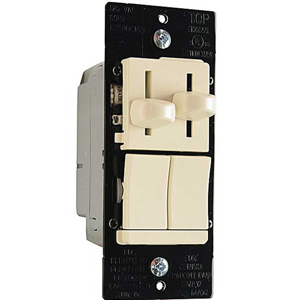 Dual Slide Ceiling Fan and Dimmer Switch Combo 3-Way