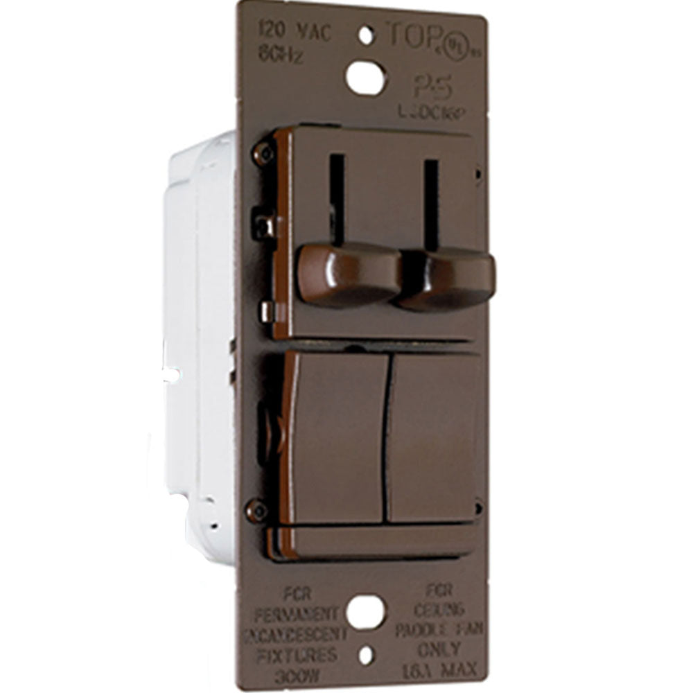 Dual Slide Ceiling Fan and Dimmer Switch Combo 3-Way