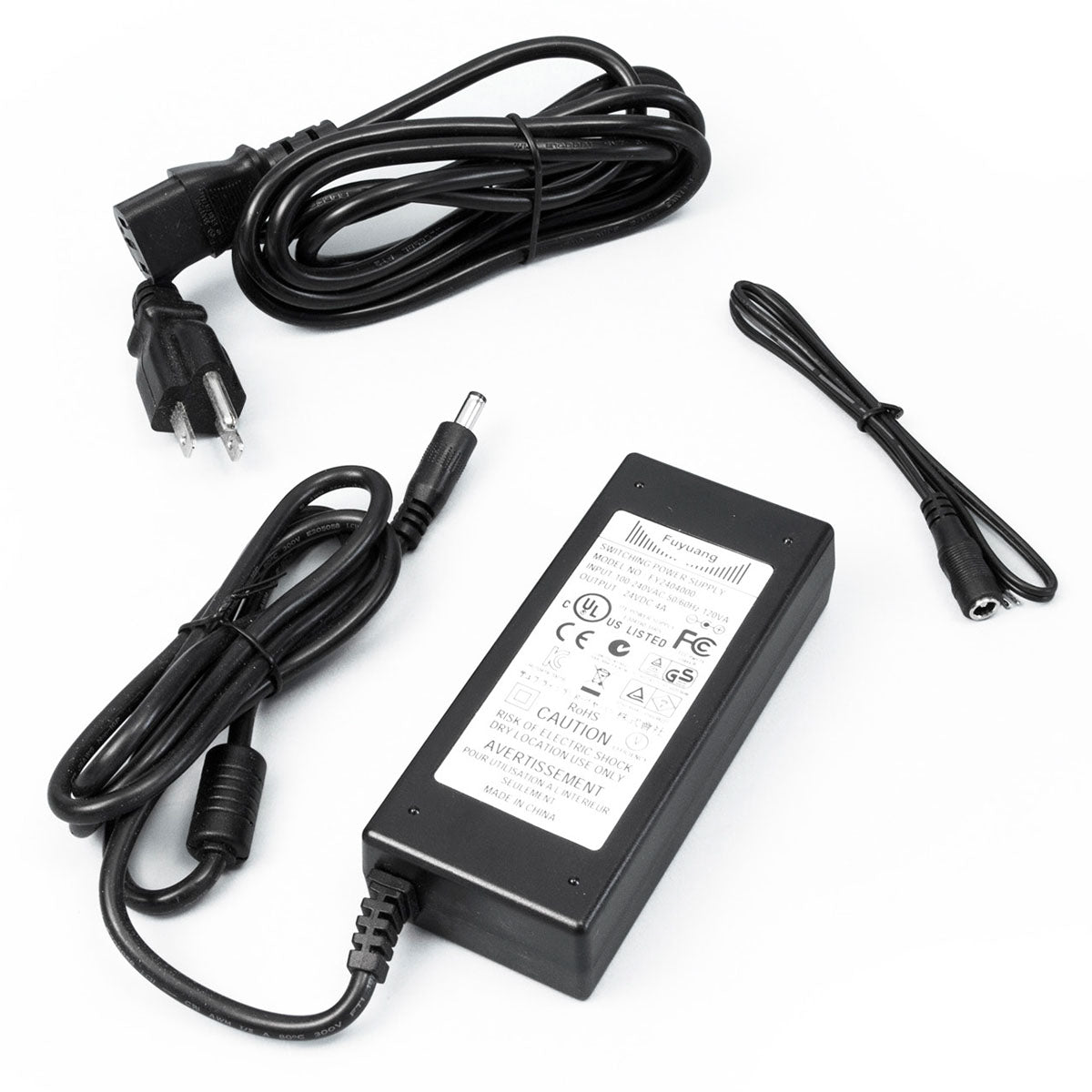 LTP 90 Watts, 24VDC LED Driver with Cord and Plug, 120V Input - Bees Lighting