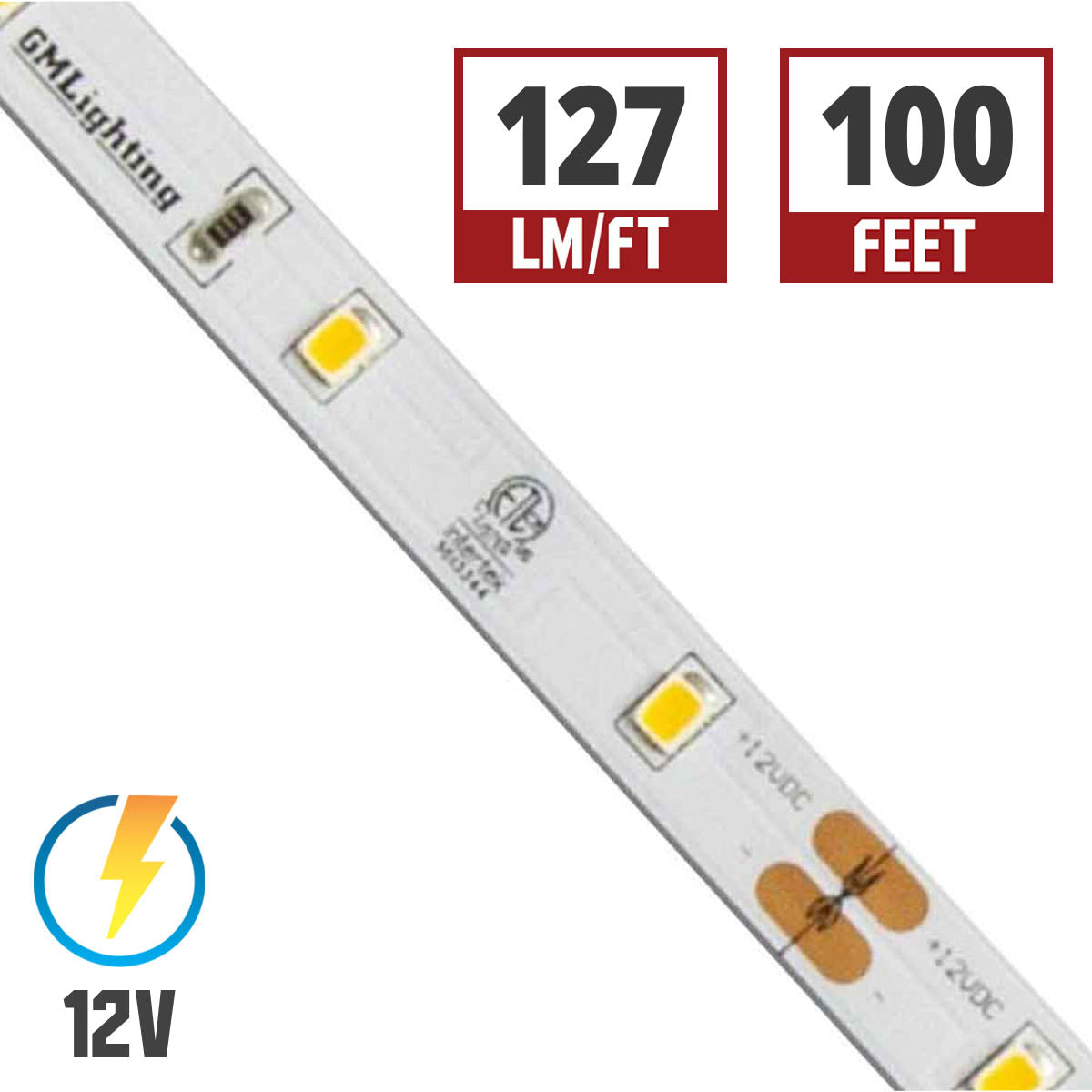 LTR-E Econo LED Strip Light, 1.5 Watts per ft, 134 Lumens per Ft, 12V