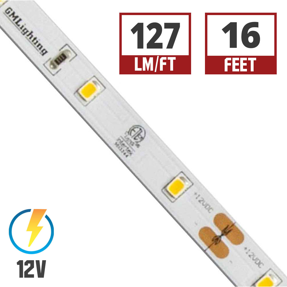 LTR-E Econo LED Strip Light, 1.5 Watts per ft, 134 Lumens per Ft, 12V