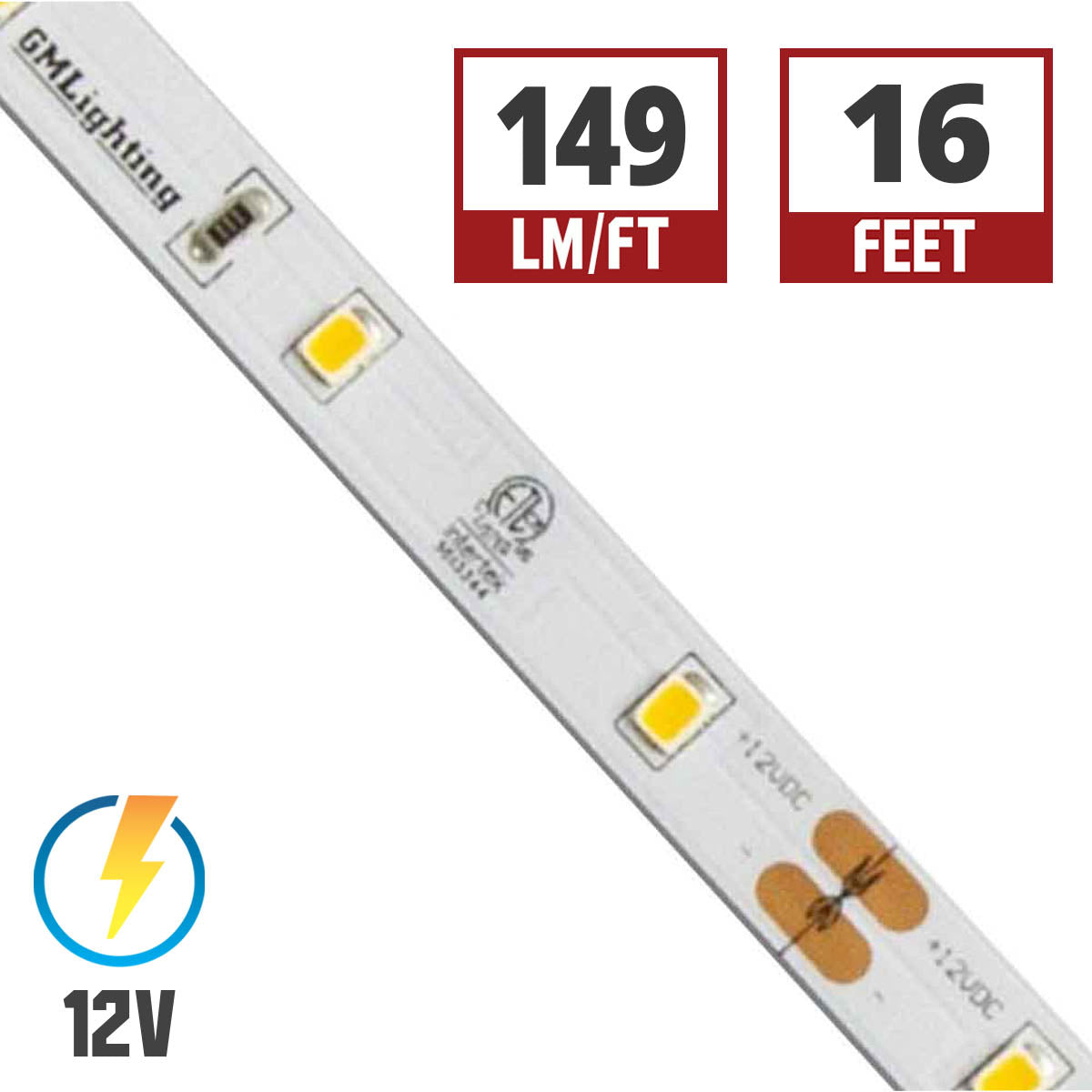 GM Lighting LTR-E Econo Series 12V / 24V 1.5W Tape - Bees Lighting