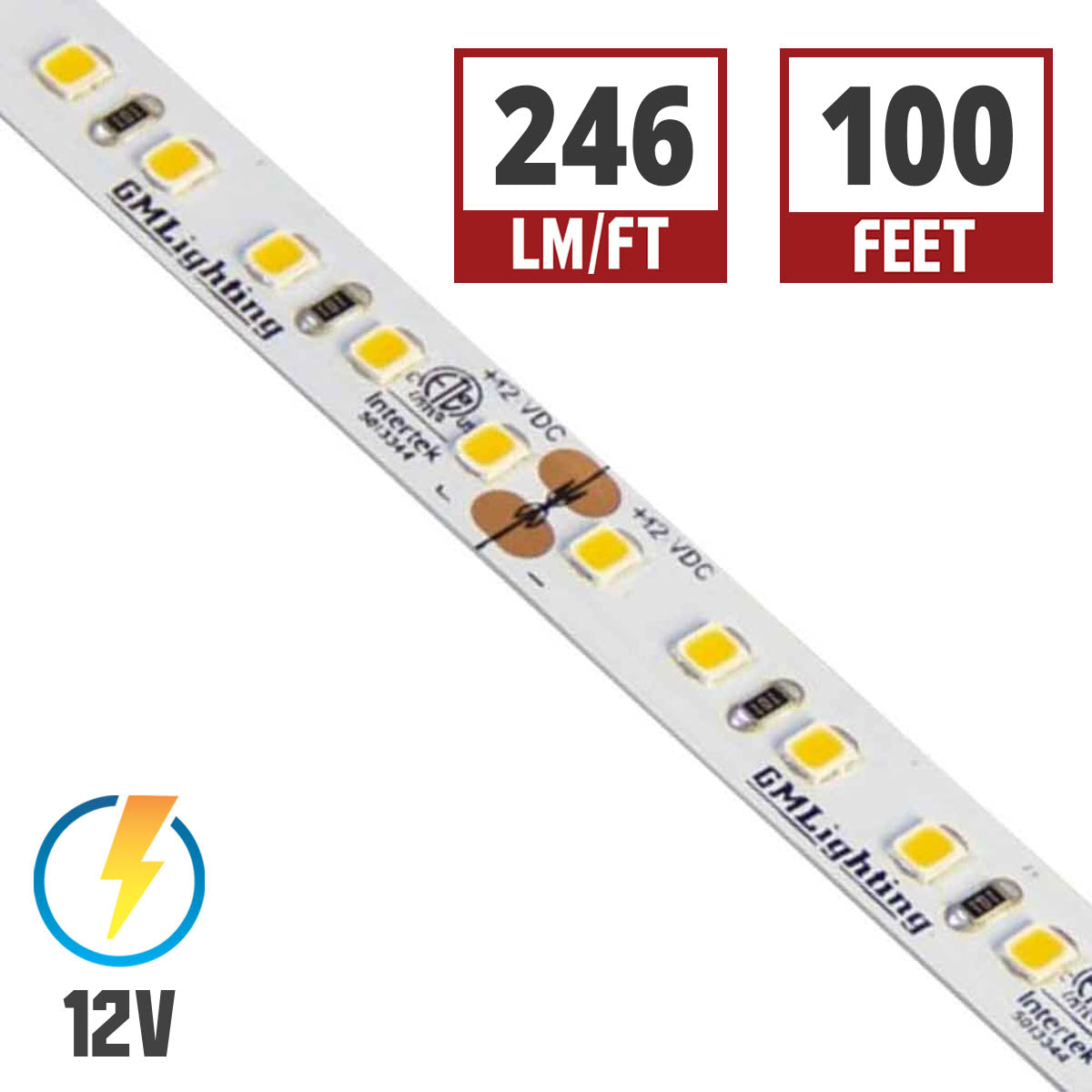GM Lighting LTR-P Pro Series 3.0W LED Tape Light - Bees Lighting