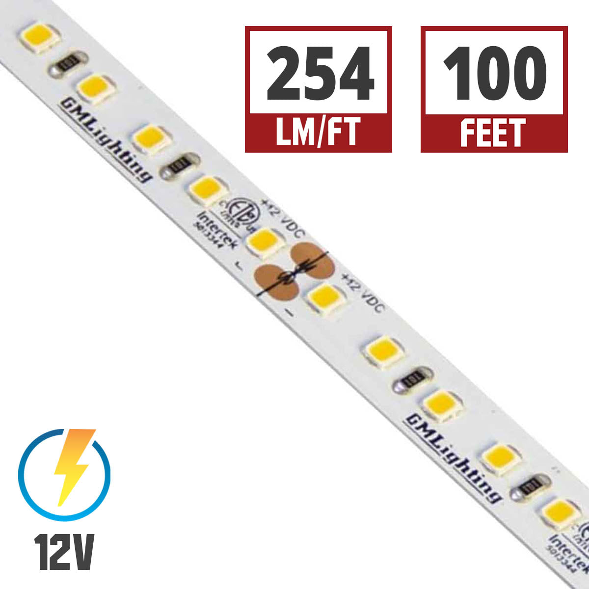 LTR-P Pro LED Strip Light, 3.0W / ft, 240 Lumens per Ft, 12V