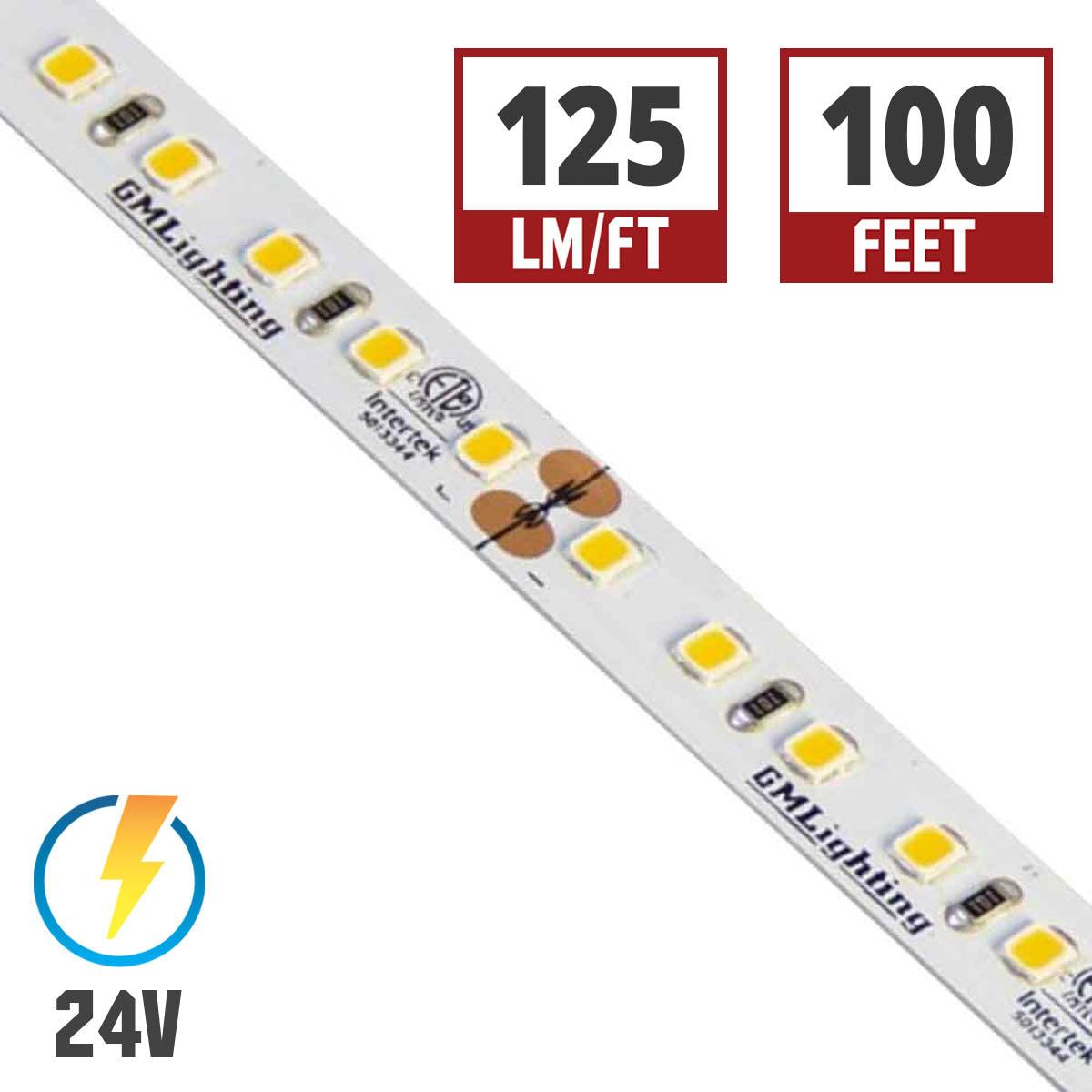 LTR-P Pro LED Strip Light, 1.5 Watts per Ft, 140 Lumens per Ft, 24V