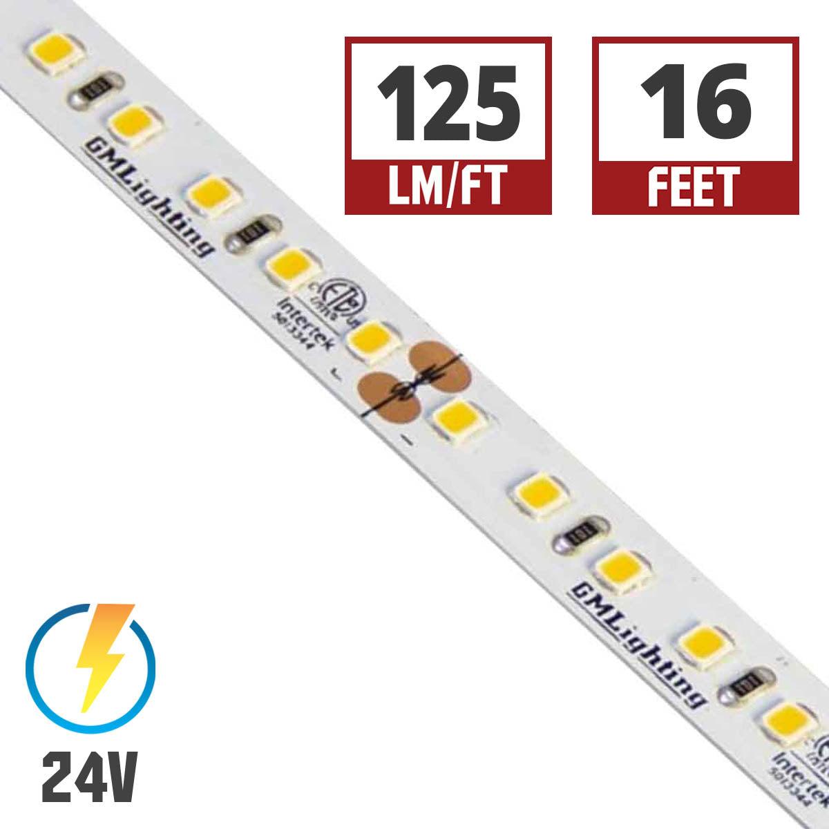 LTR-P Pro LED Strip Light, 1.5 Watts per Ft, 140 Lumens per Ft, 24V