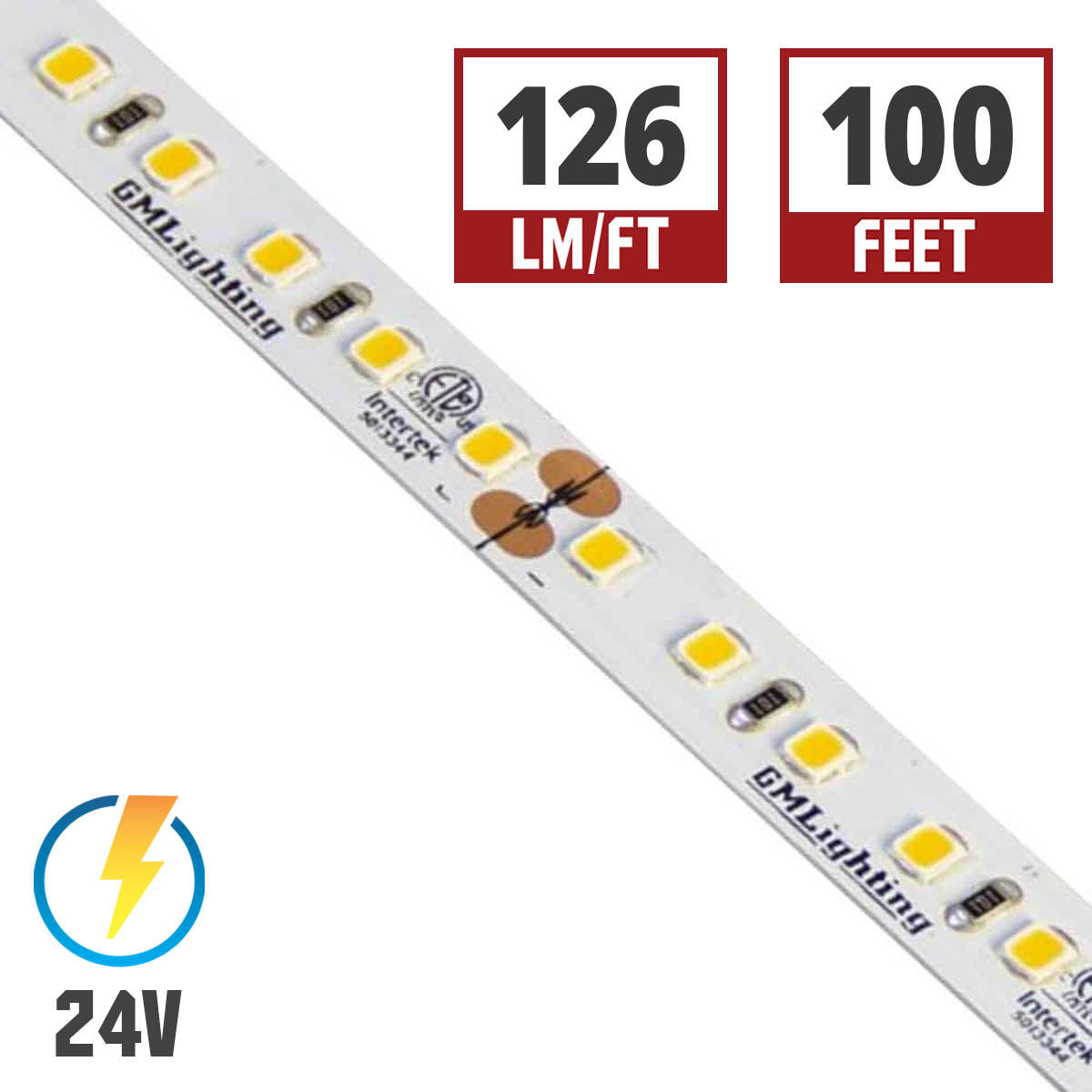GM Lighting LTR-P Pro Series 1.5W LED Tape Light - Bees Lighting