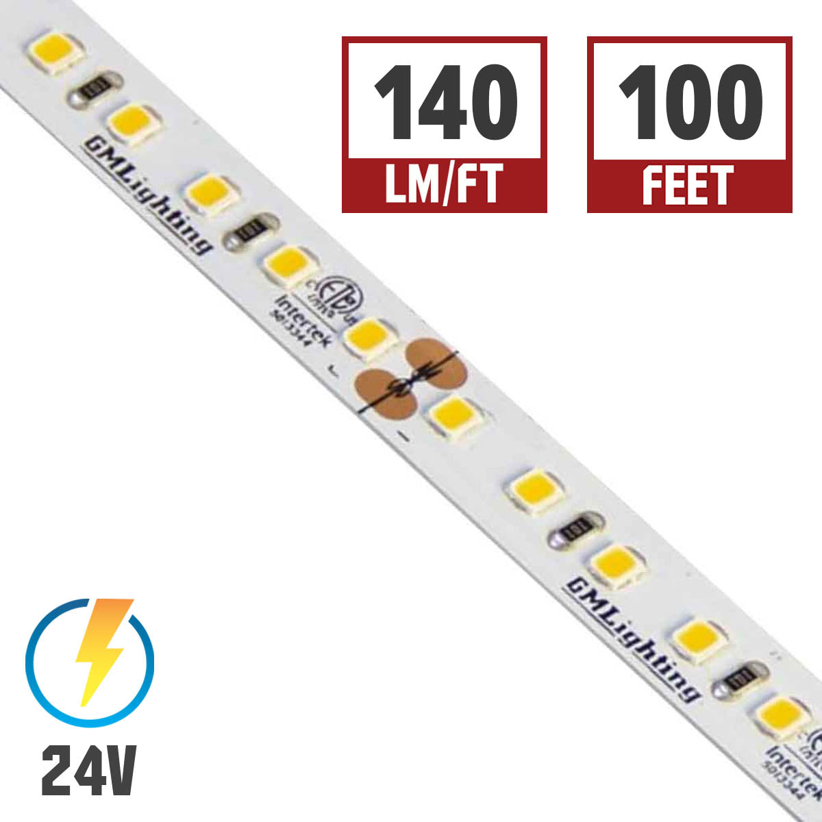 GM Lighting LTR-P Pro Series 1.5W LED Tape Light - Bees Lighting