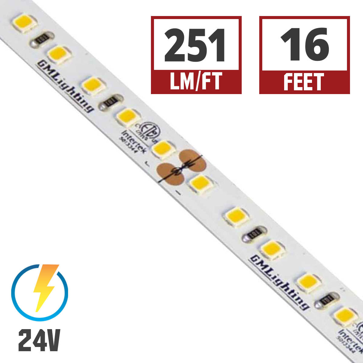 GM Lighting LTR-P Pro Series 3.0W LED Tape Light - Bees Lighting