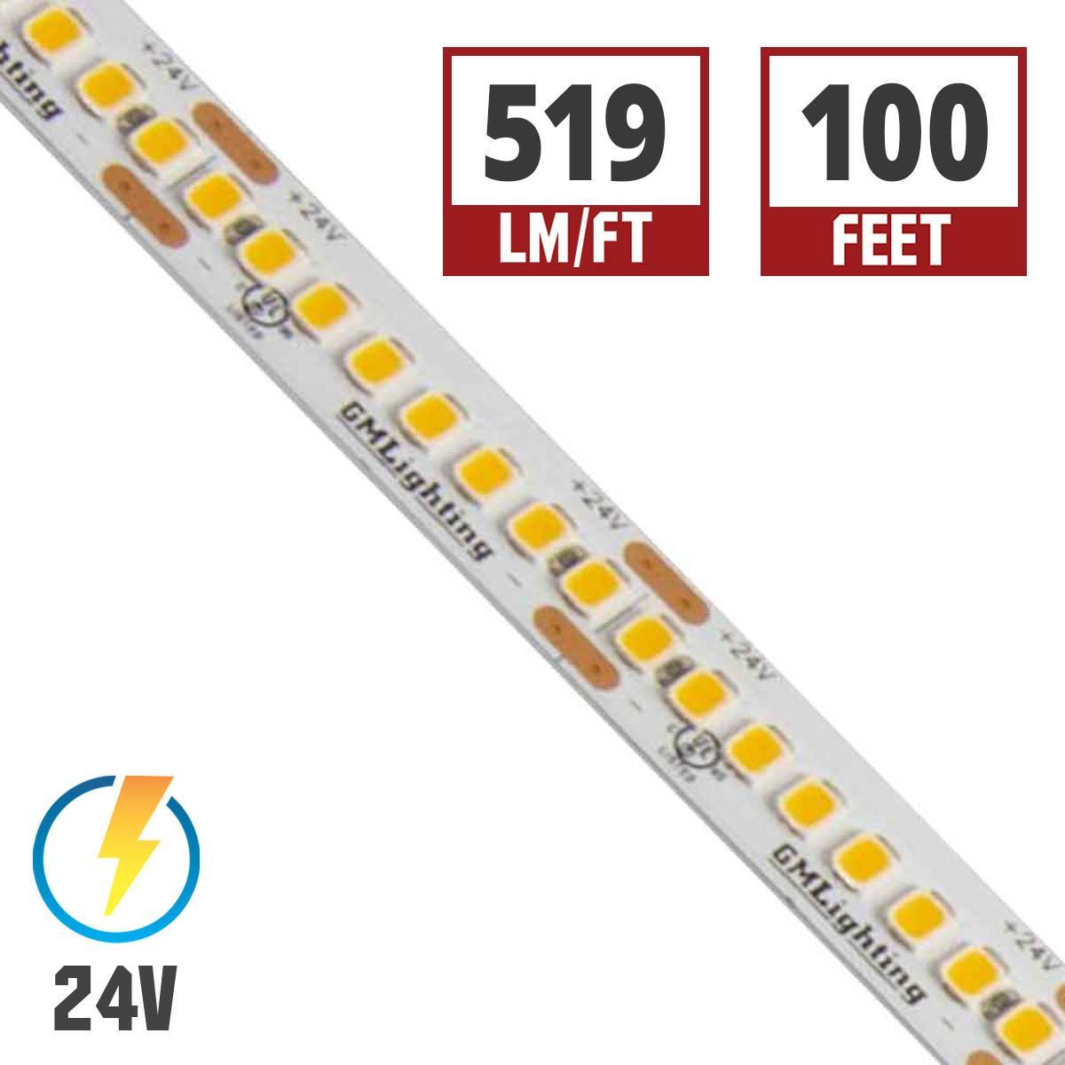 LTR-S Spec LED Strip Light, 510 Lumens per Ft, 5.8 watts per Ft, 24V - Bees Lighting