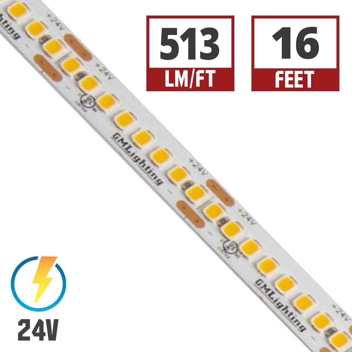 LTR-S Spec LED Strip Light, 510 Lumens per Ft, 5.8 watts per Ft, 24V - Bees Lighting