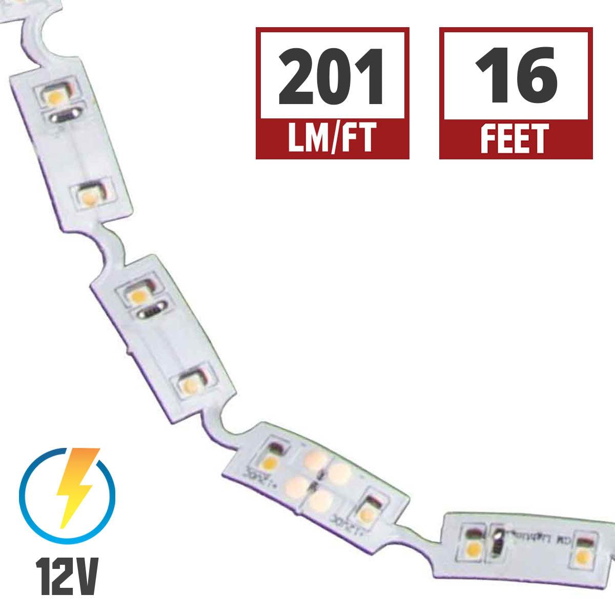 LTR-S Spec Twist-Task LED Strip Light, 190 Lumens per Ft, 2.2 watts per Ft, 12V - Bees Lighting