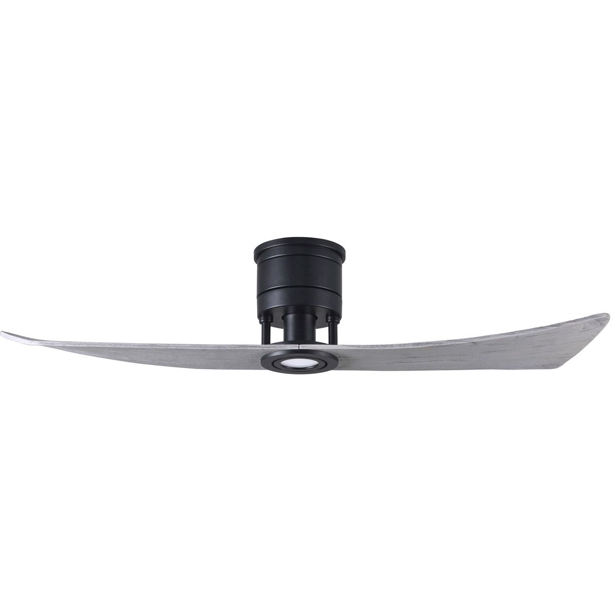 Lindsay 52 Inch 2-Blade Black and Barnwood Damp Rated LED Ceiling Fan with Remote - Bees Lighting