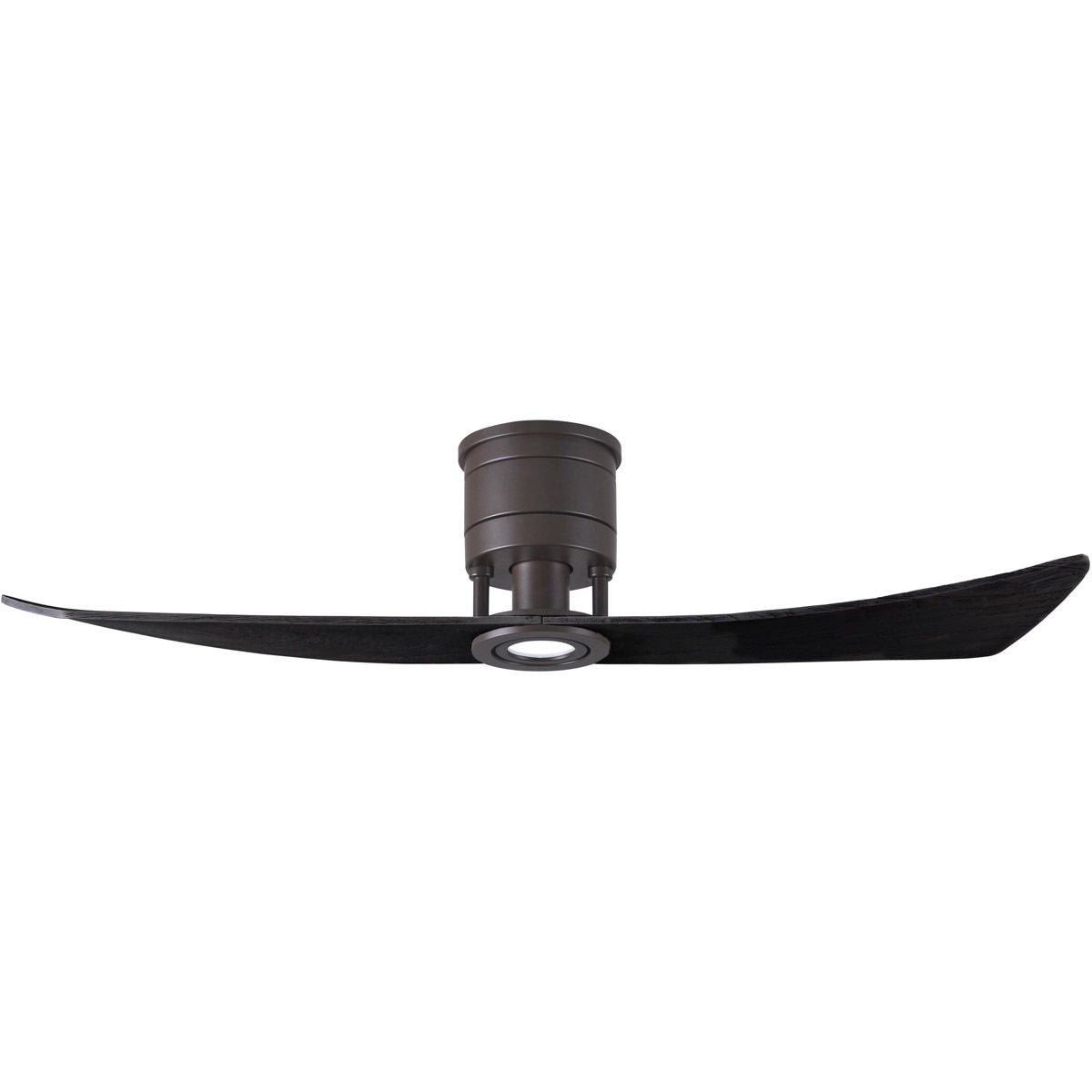 Lindsay 52 Inch 2-Blade Bronze and Black Damp Rated LED Ceiling Fan with Remote - Bees Lighting
