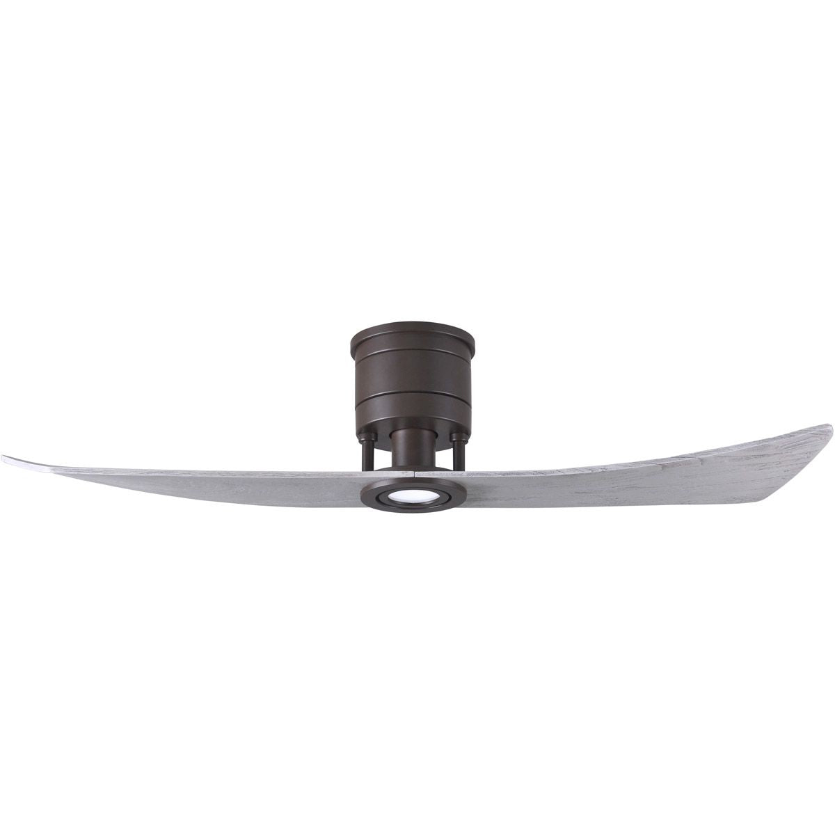 Lindsay 52 Inch 2-Blade Bronze and Barnwood Damp Rated LED Ceiling Fan with Remote - Bees Lighting