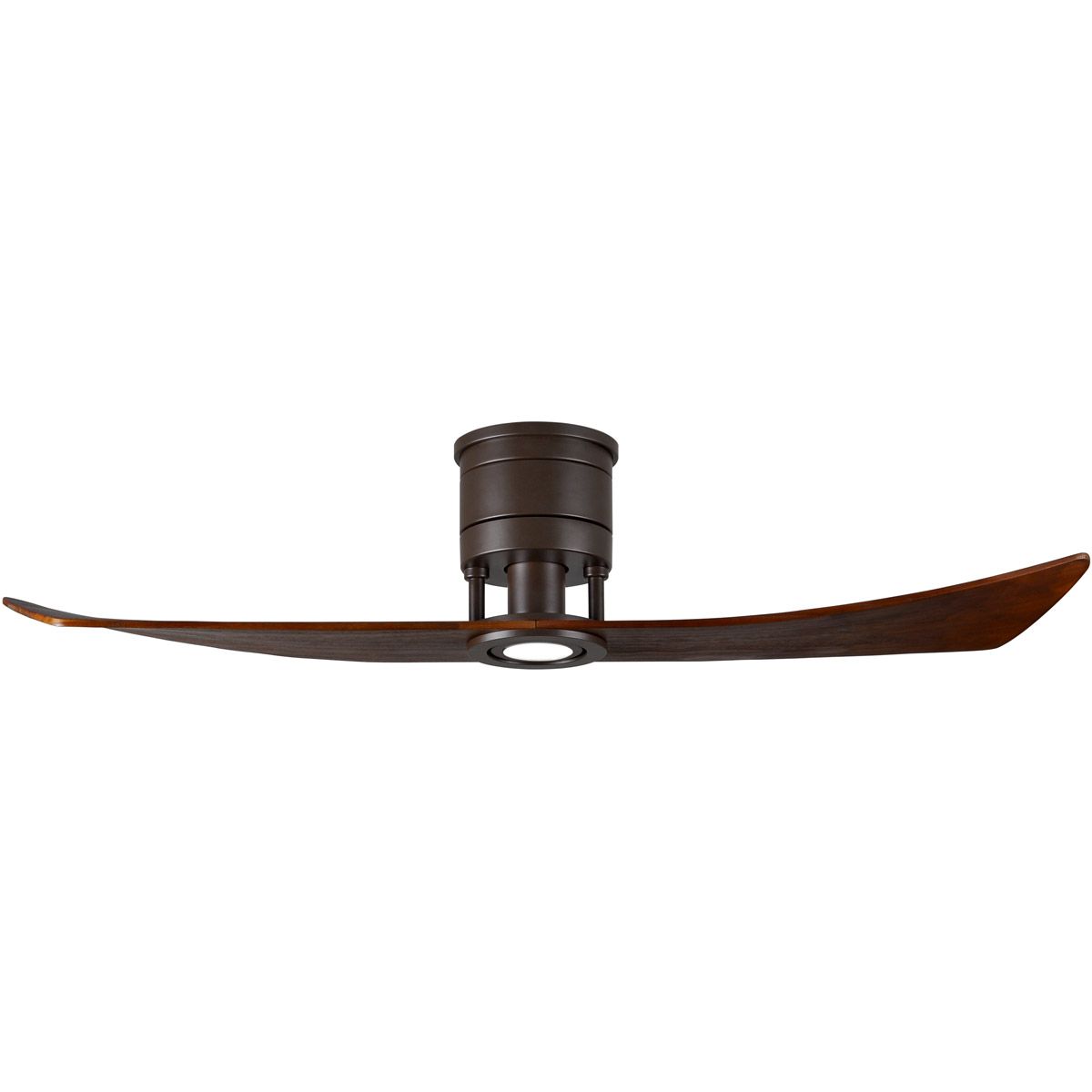 Lindsay 52 Inch 2-Blade Bronze and Walnut Damp Rated LED Ceiling Fan with Remote - Bees Lighting