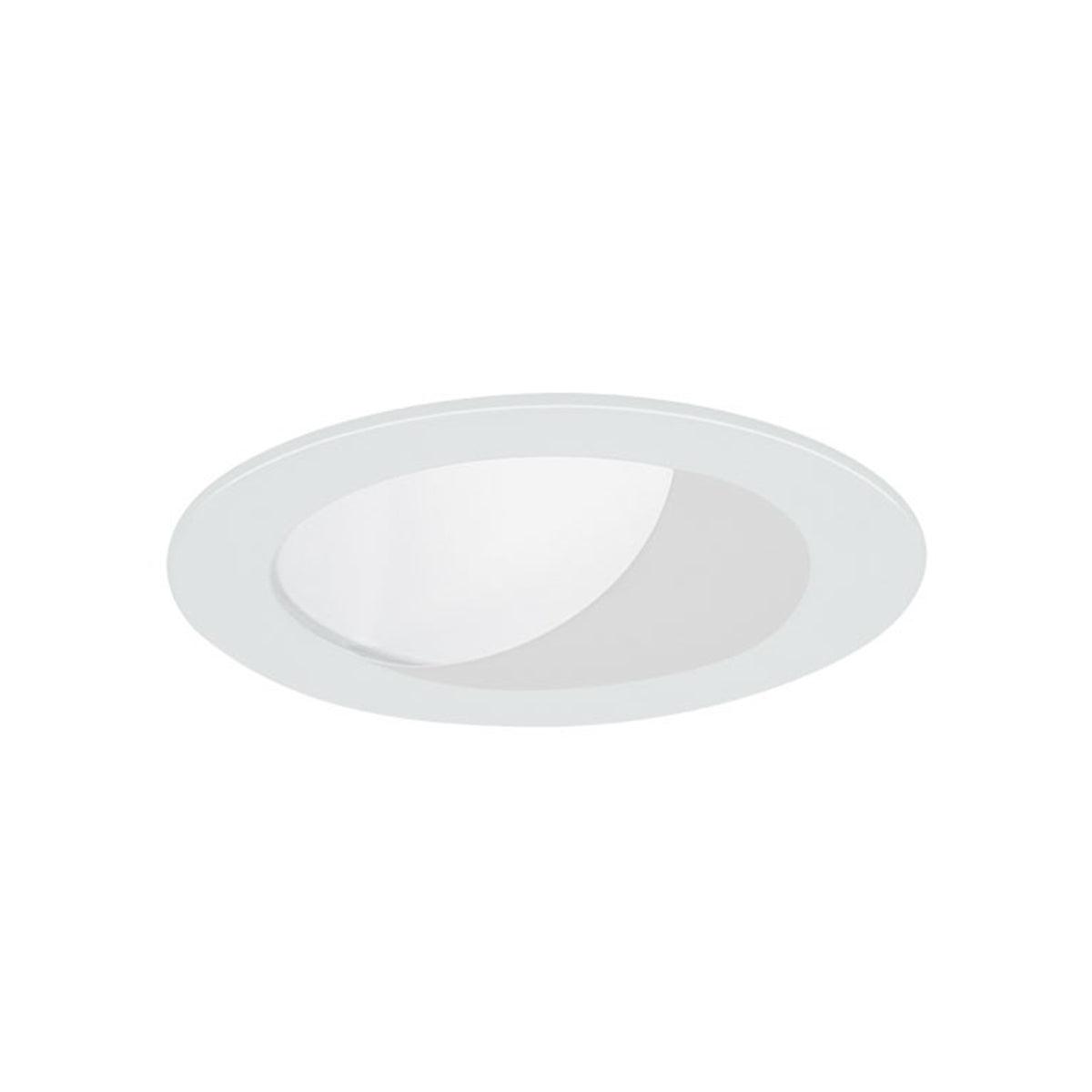 4" Round White Wallwash Reflector & Trim