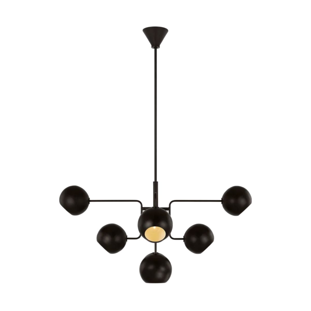 Chaumont 38 in. 8 lights Chandelier Iron finish