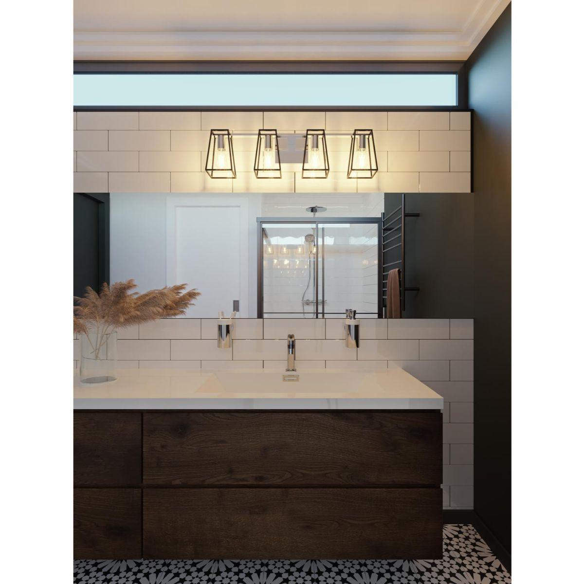 Lynn 24 in. 3 Lights Vanity Light Black finish - Bees Lighting