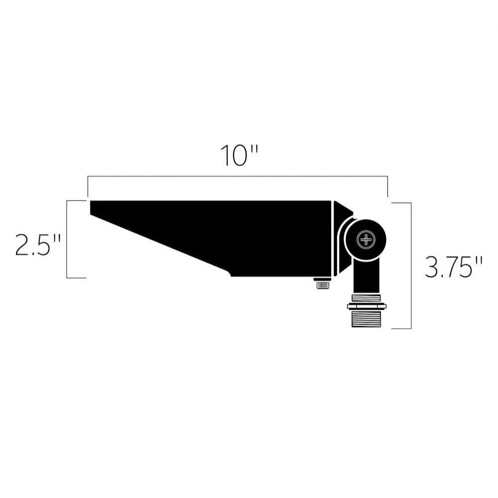 LED retrofit accent light dimensions diagram showing 10" length and 3.75" height