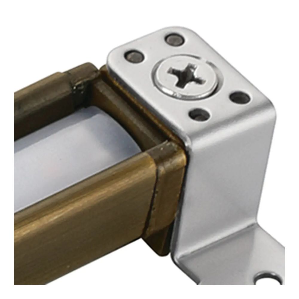 Hardscape LED end connector with mounting holes and centennial brass tube